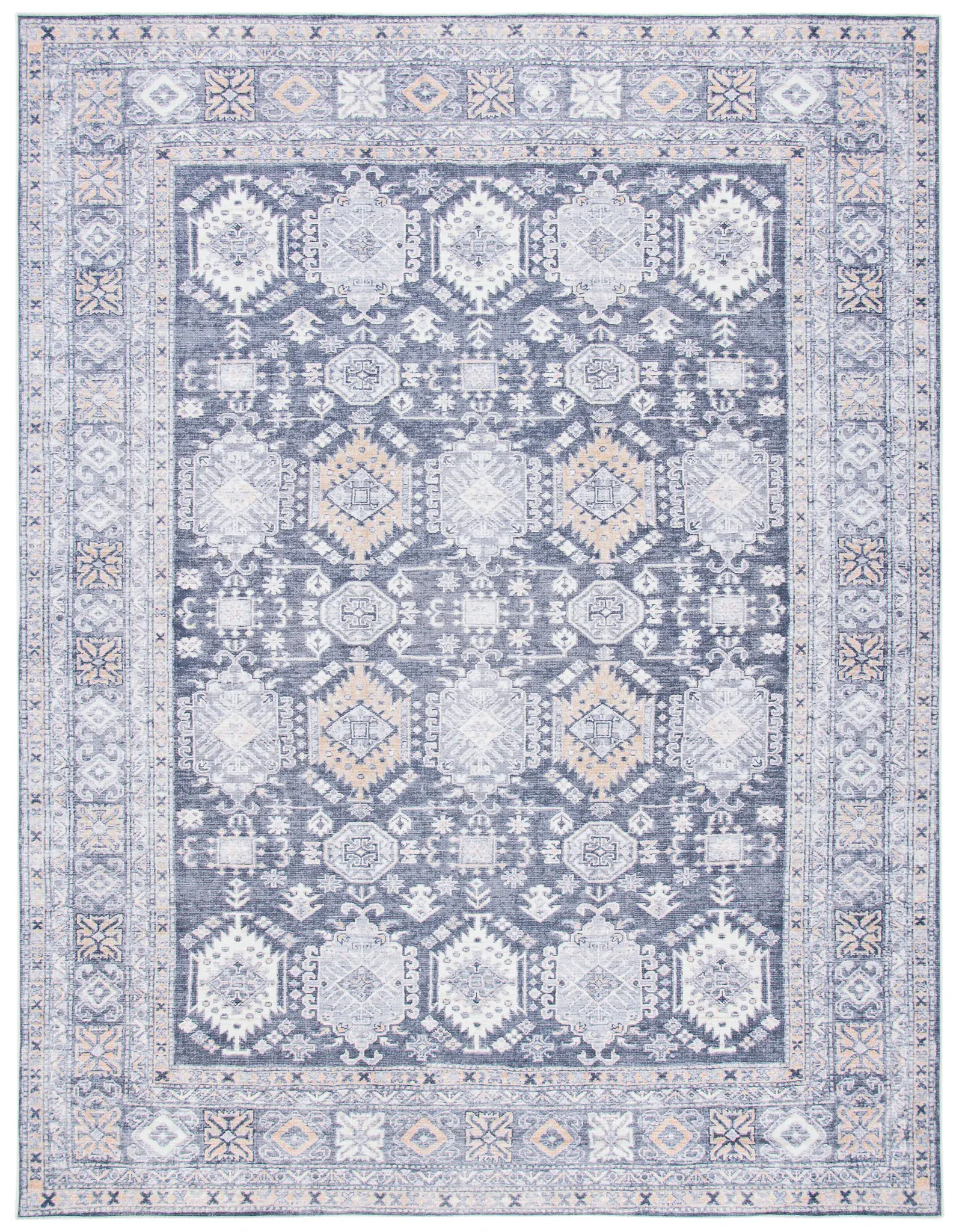 Serapi Tribal Lattice Washable Rug