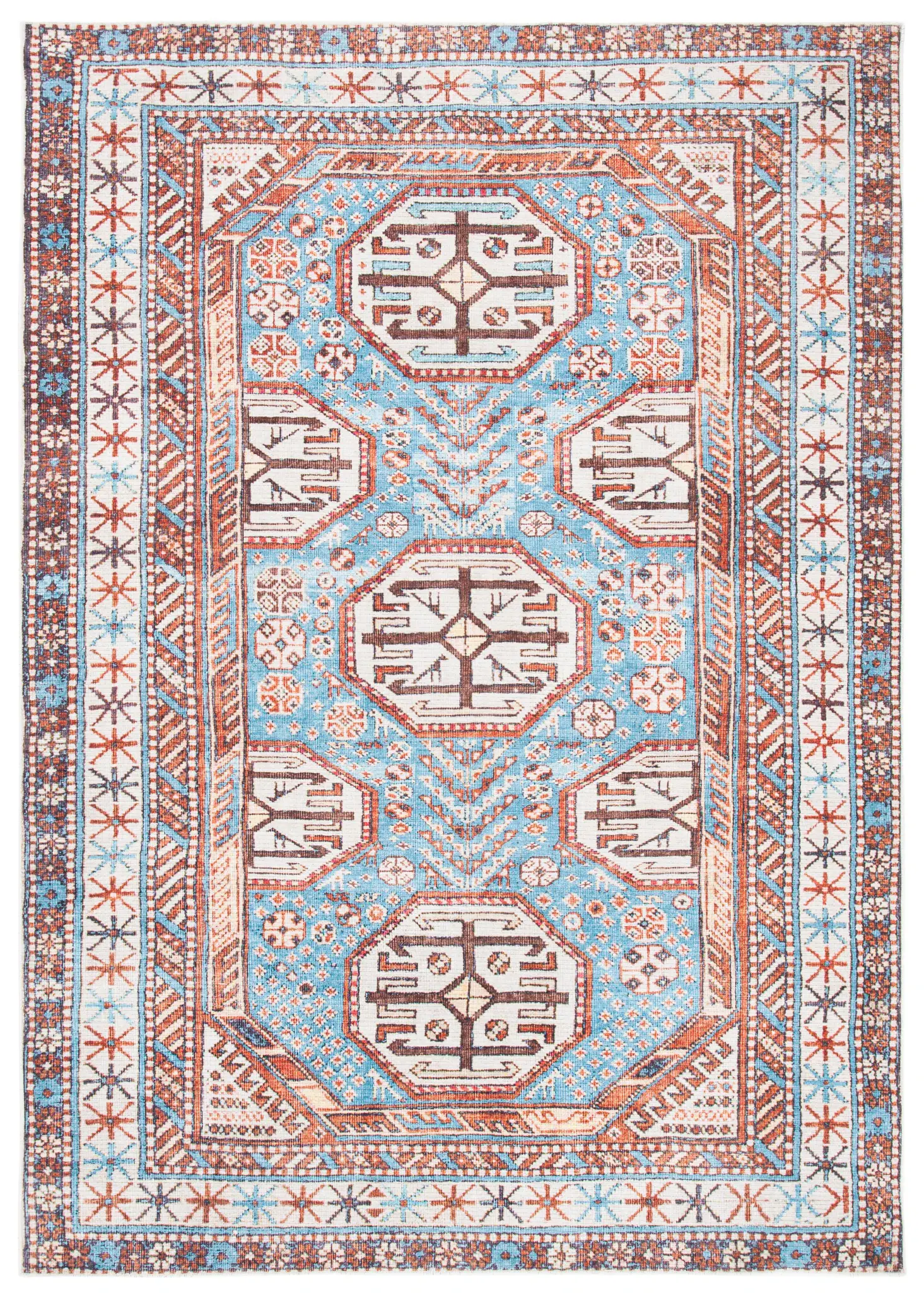 Serapi Tribal Octagon Washable Rug