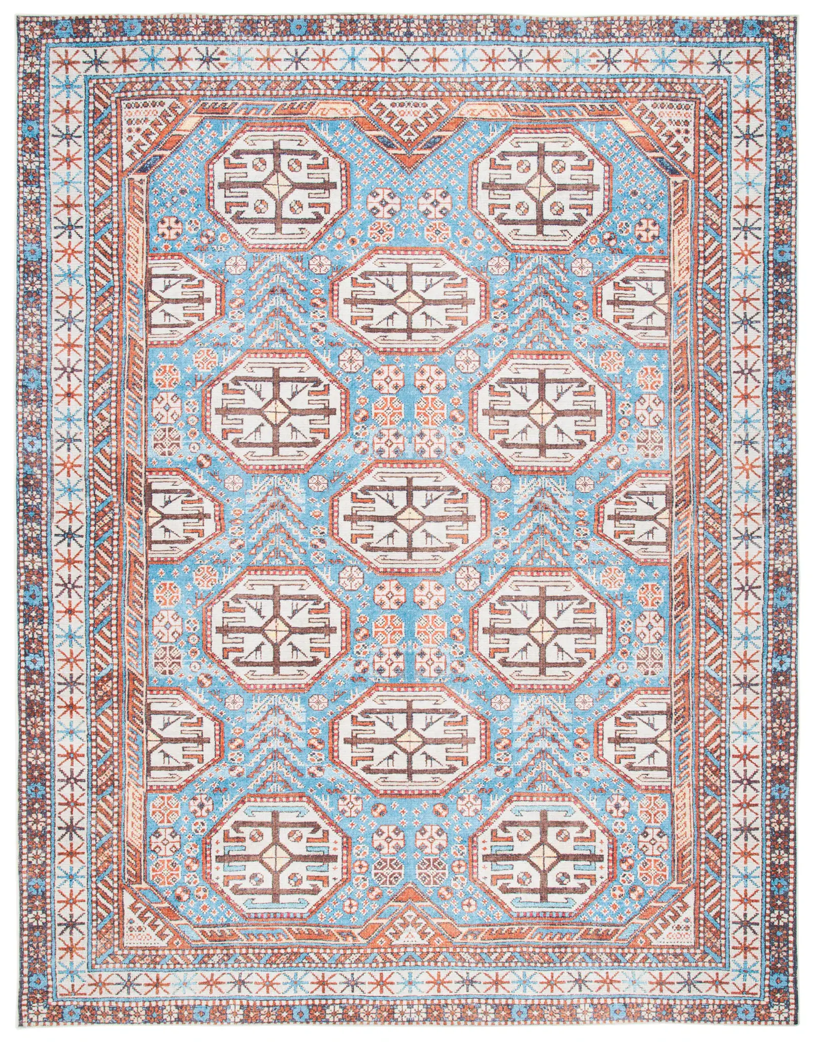 Serapi Tribal Octagon Washable Rug