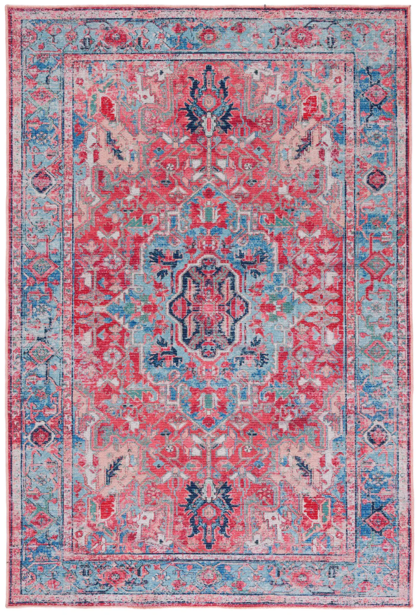 Serapi Central Medallion Washable Rug