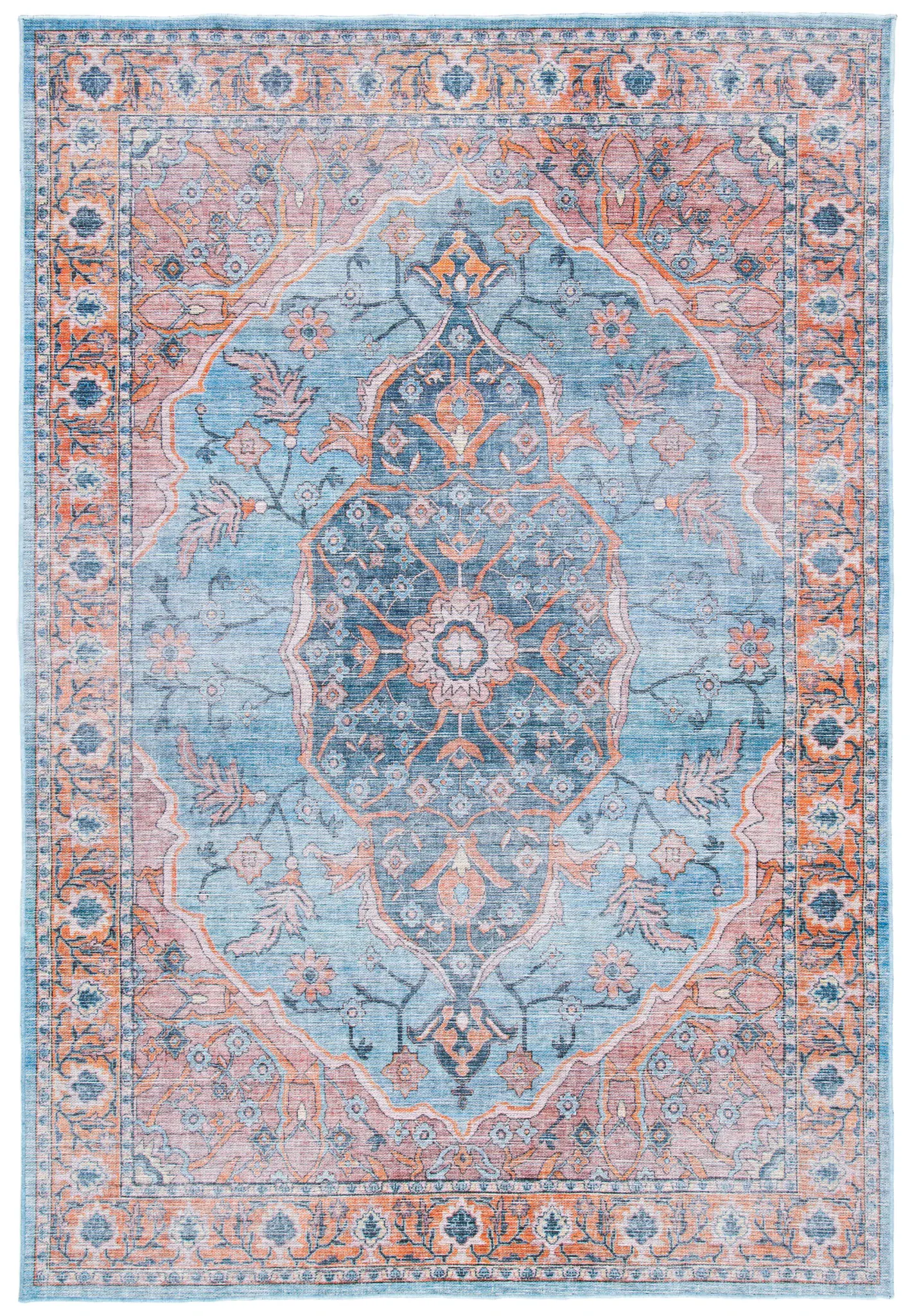 Serapi Palmette Medallion Washable Rug