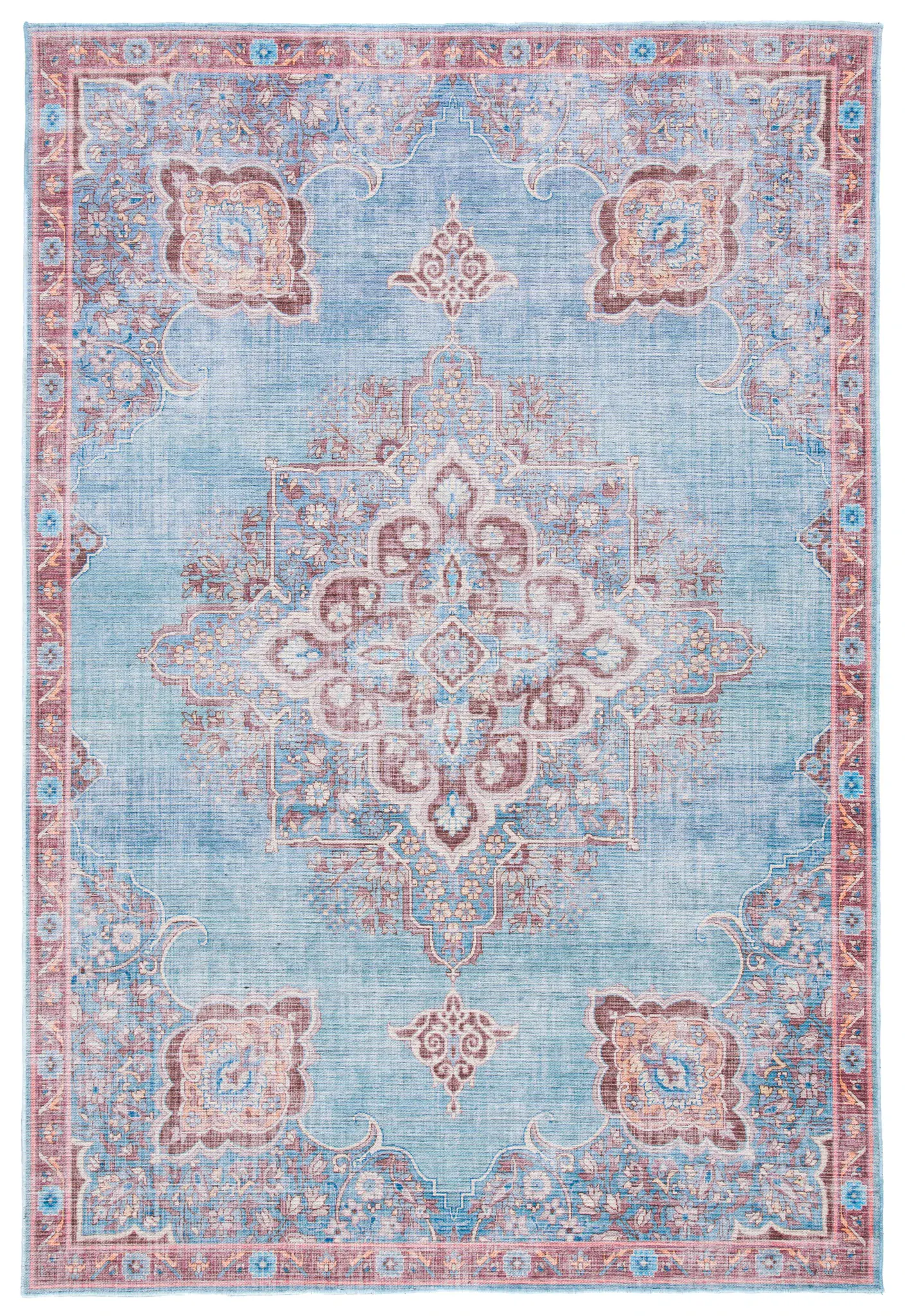 Serapi Medallion Washable Rug