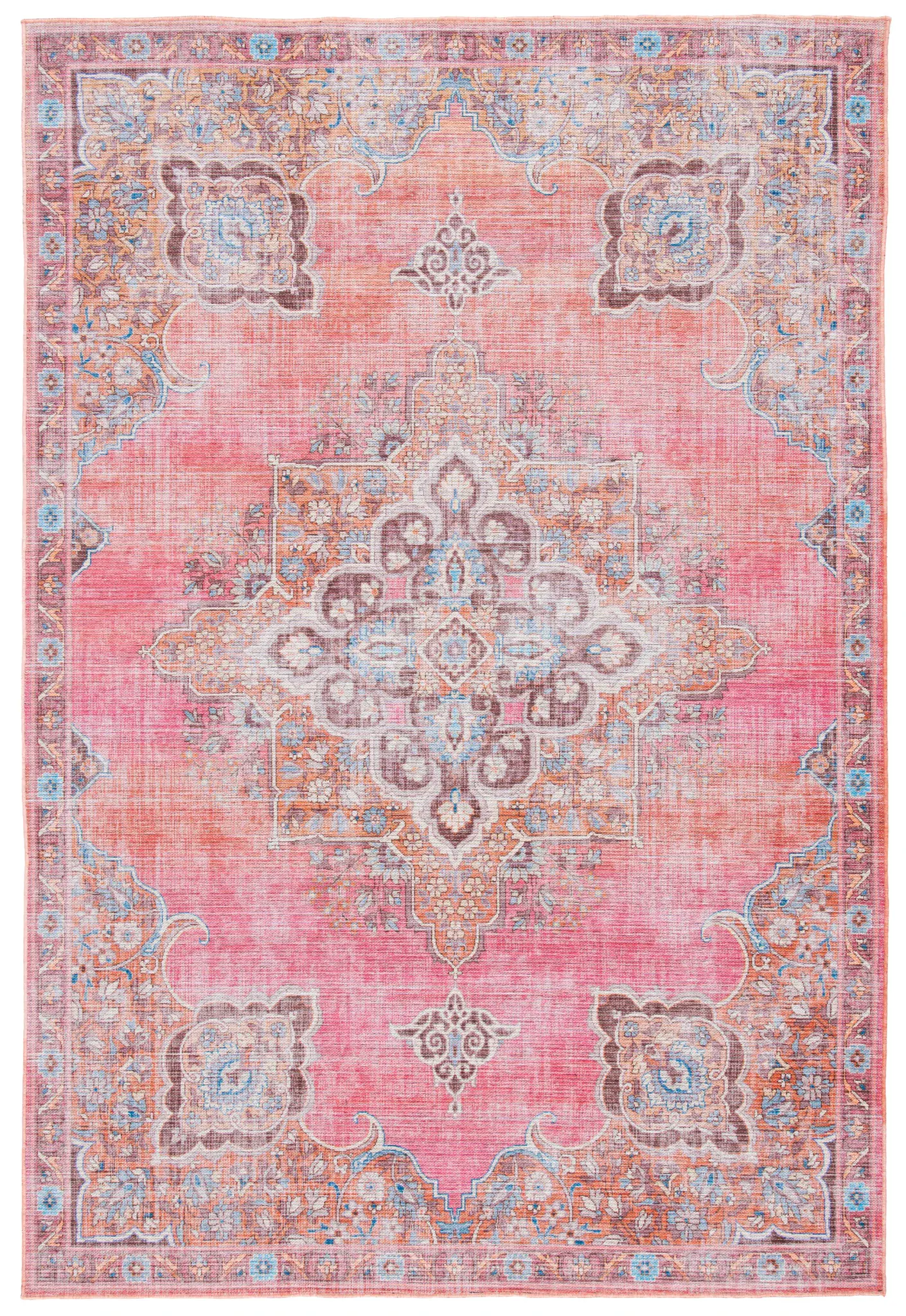 Serapi Medallion Washable Rug