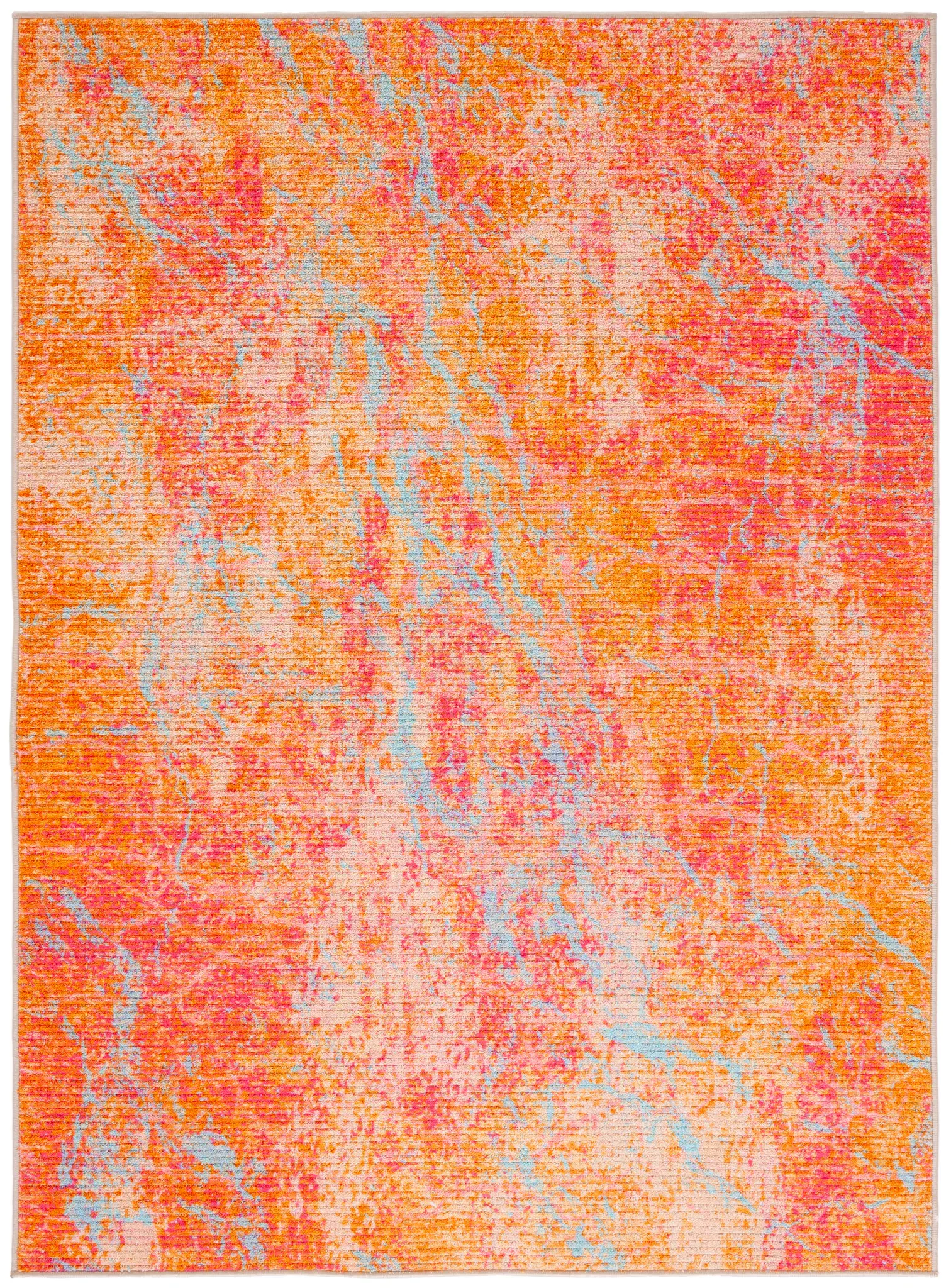 Sequoia Marble Abstract Washable Rug
