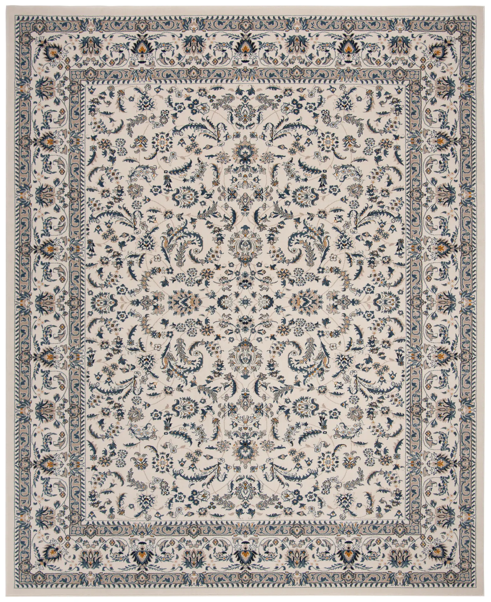 Serenity Bordered Floral Rug