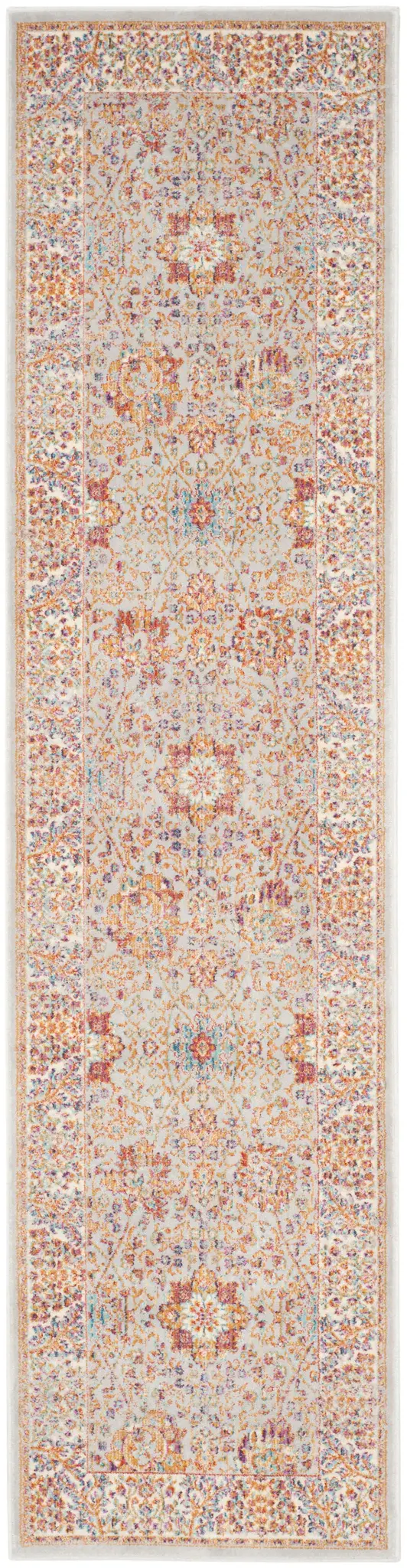 Sevilla Bordered Floral Viscose Rug