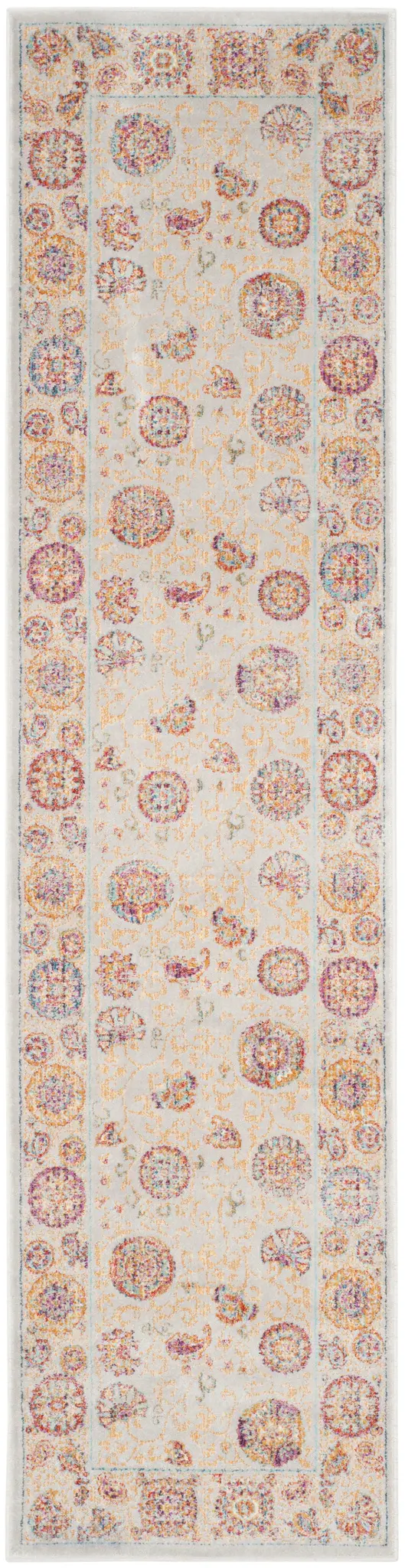 Sevilla Floral Bordered Viscose Rug