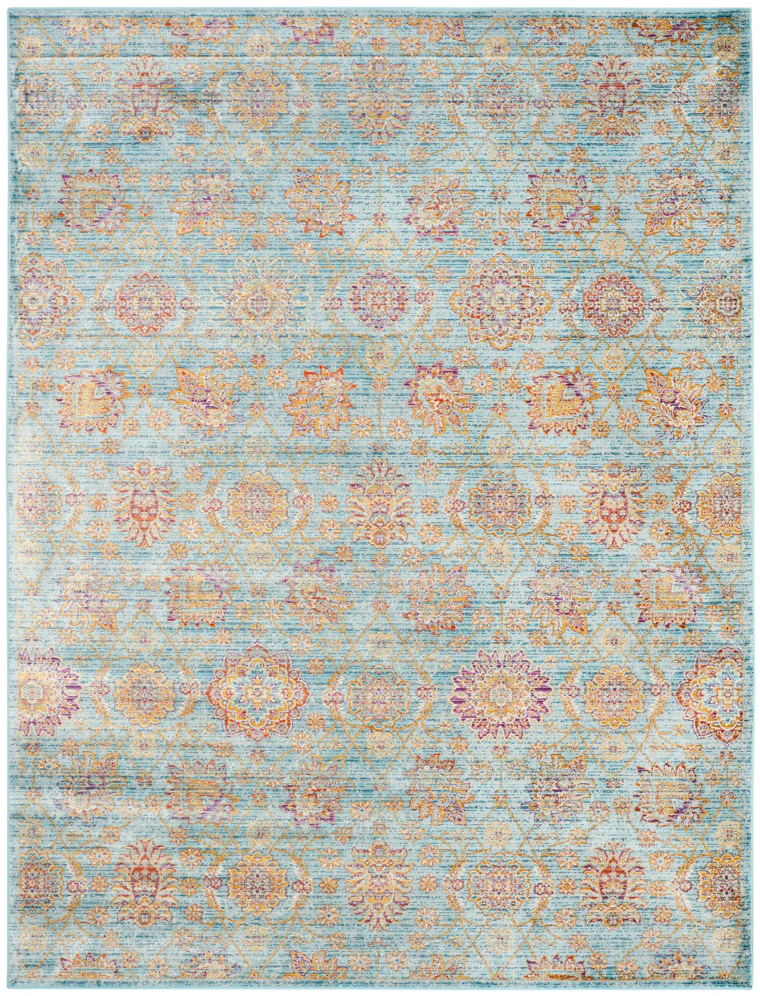 Sevilla Floral Trellis Viscose Rug