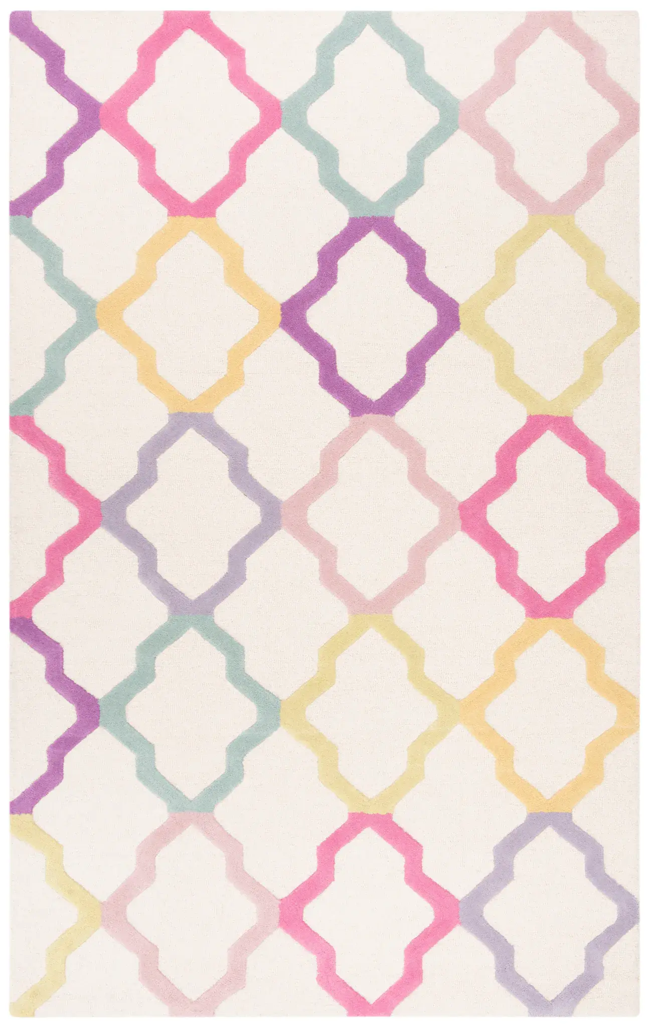 Safavieh Kids Modern Trellis Hand-Tufted Wool Rug