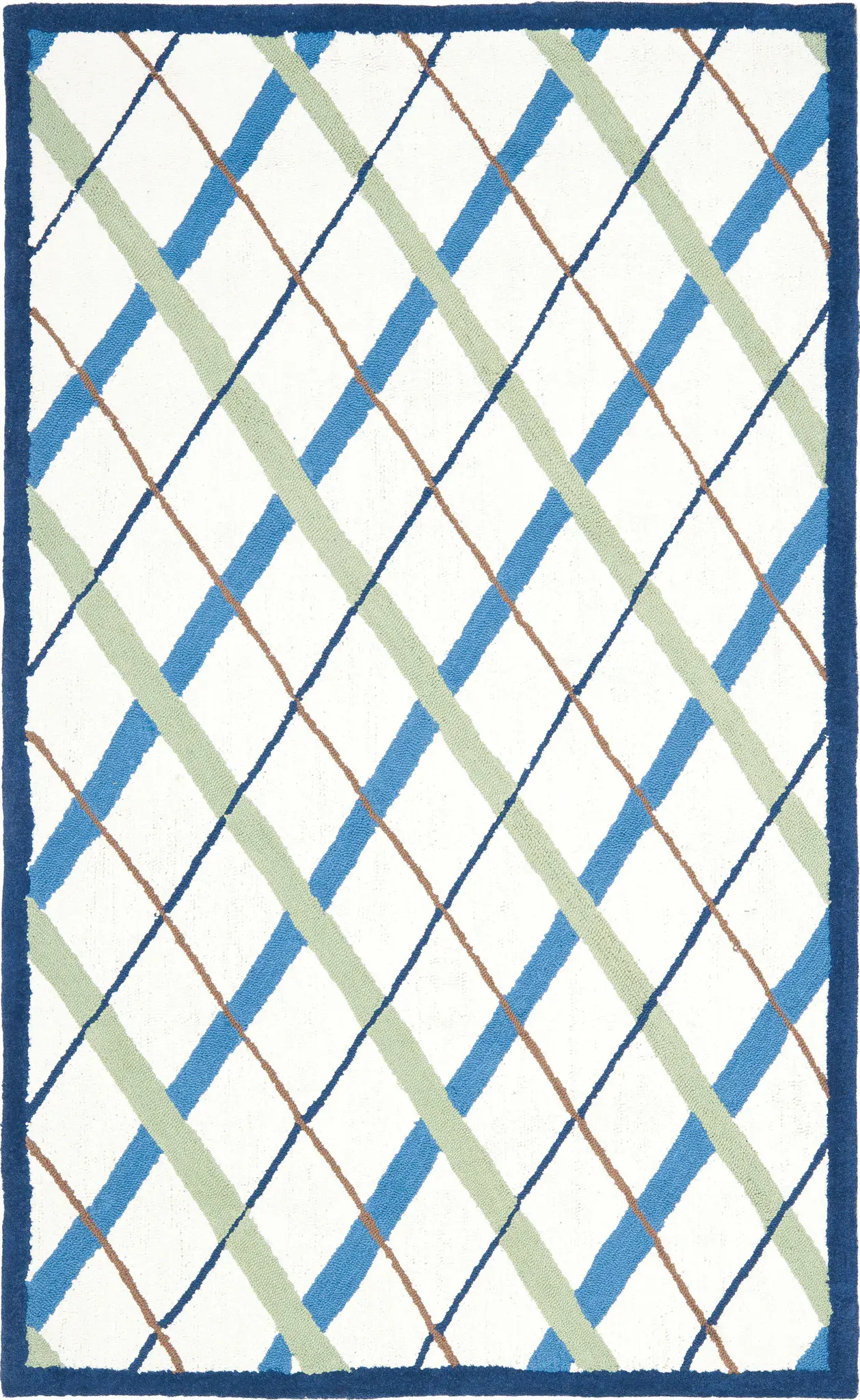 Safavieh Kids Diagonal Plaid Cotton Rug