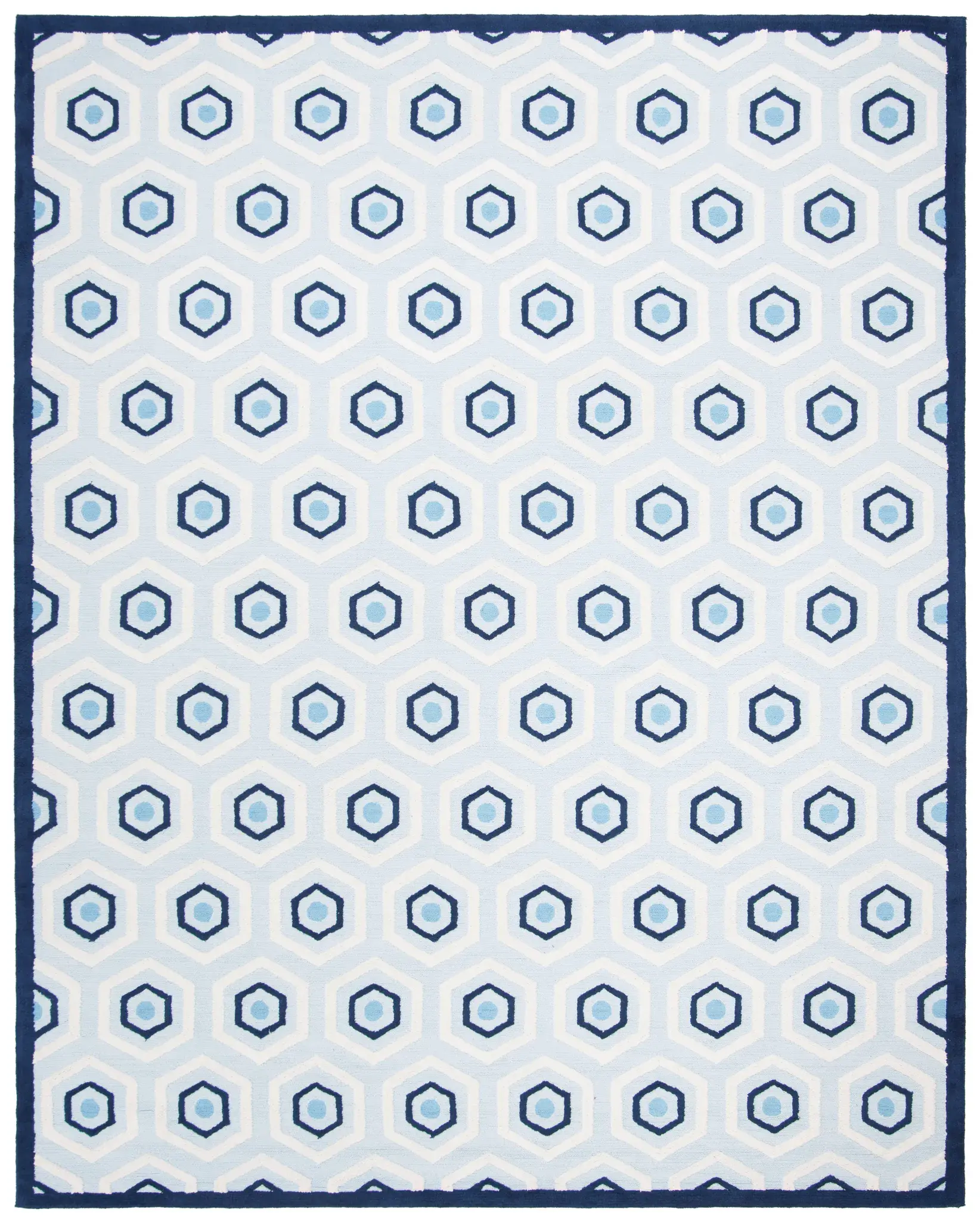 Safavieh Kids Concentric Hexagon Cotton Rug