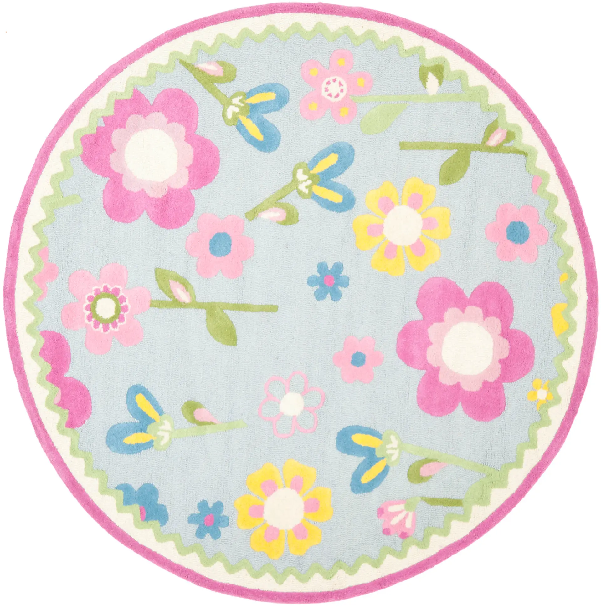 Safavieh Kids Scattered Floral Hand-Tufted Wool Rug