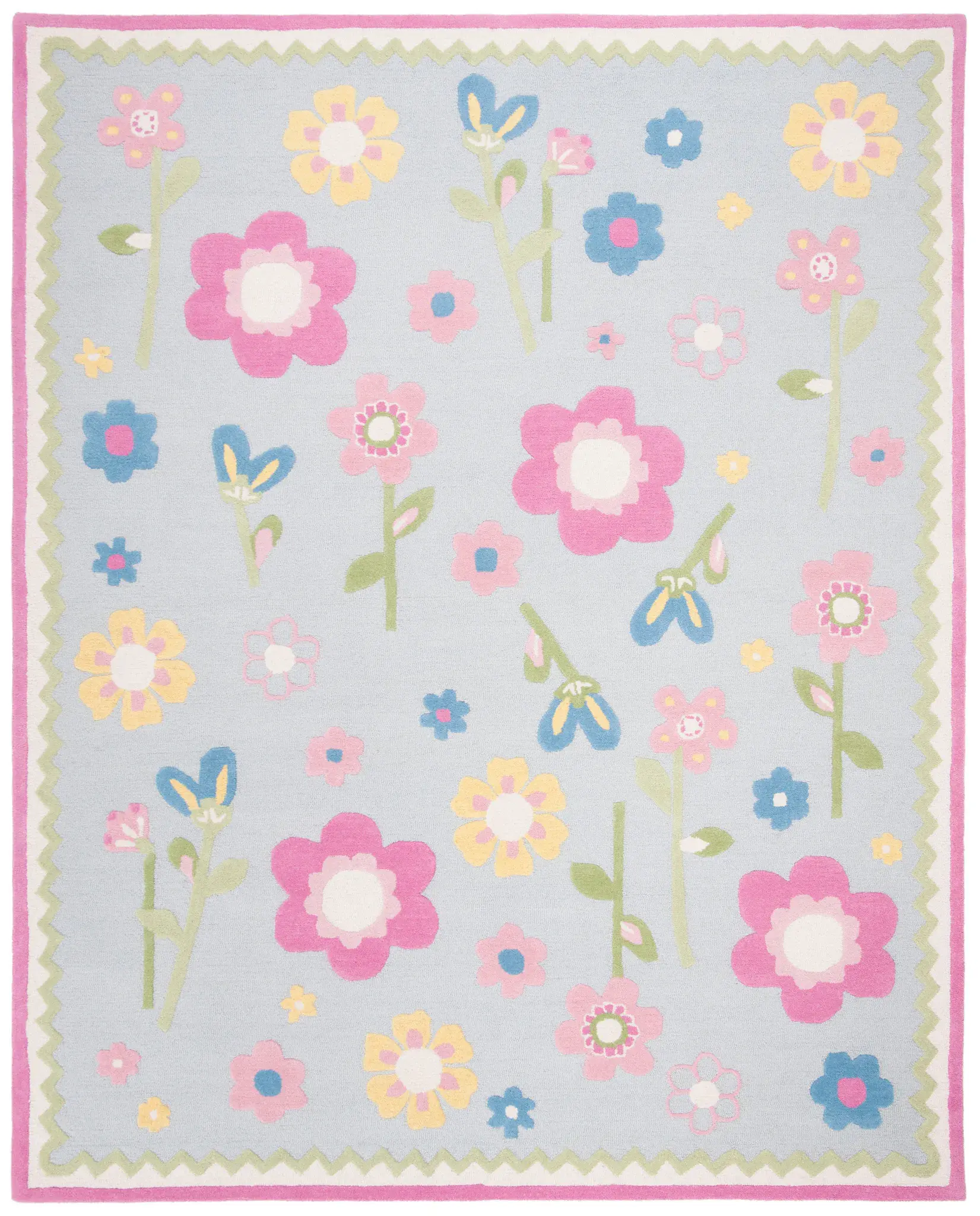 Safavieh Kids Scattered Floral Hand-Tufted Wool Rug