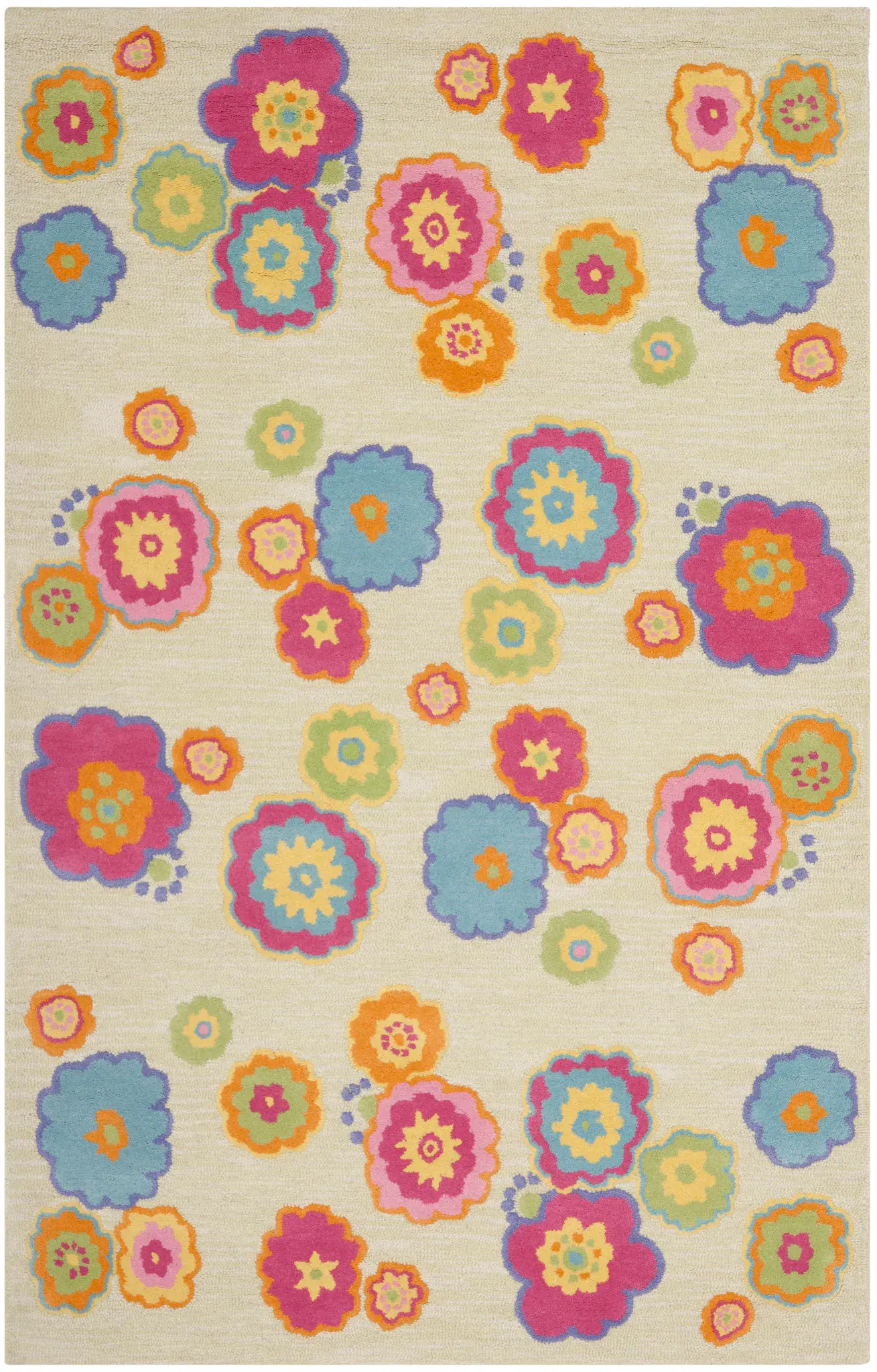 Safavieh Kids Scattered Floral Hand-Tufted Rug