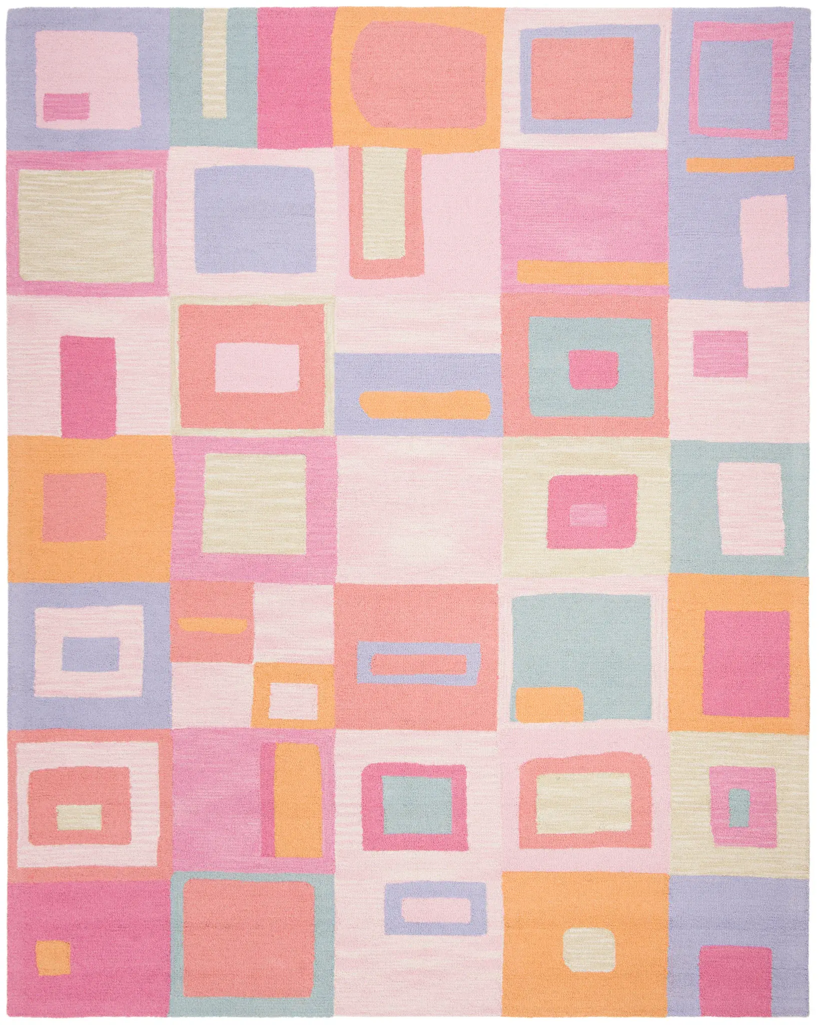 Safavieh Kids Block Patchwork Hand-Tufted Wool Rug