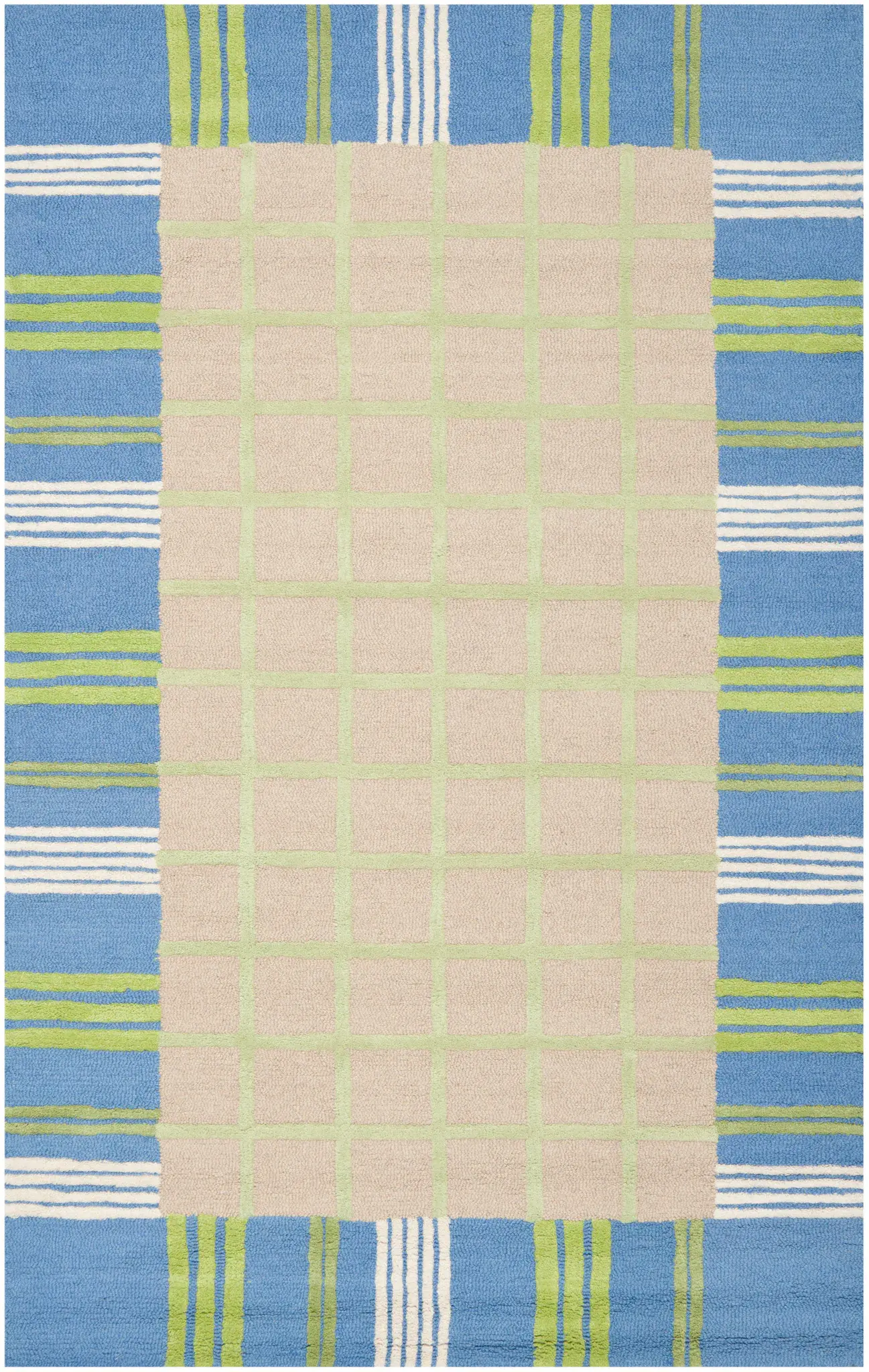 Safavieh Kids Grid Border Hand-Tufted Rug