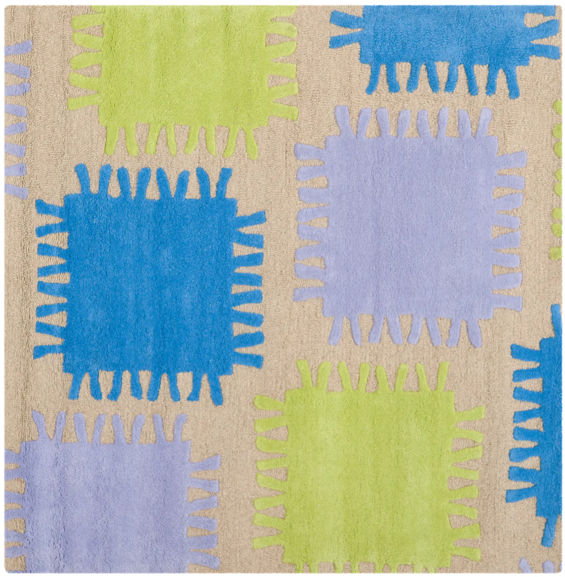 Safavieh Kids Fringed Square Hand-Tufted Rug