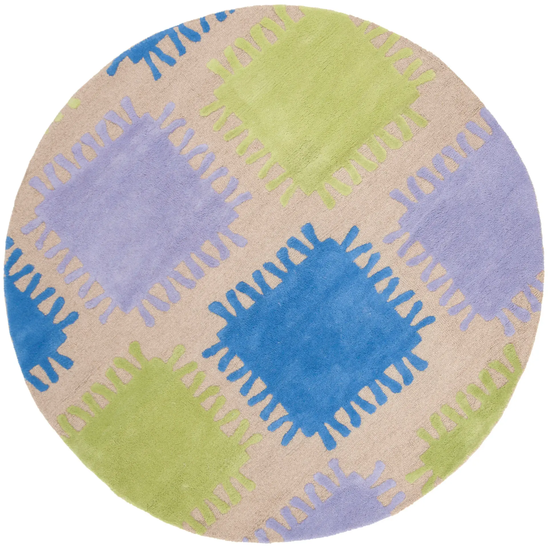 Safavieh Kids Fringed Square Hand-Tufted Rug
