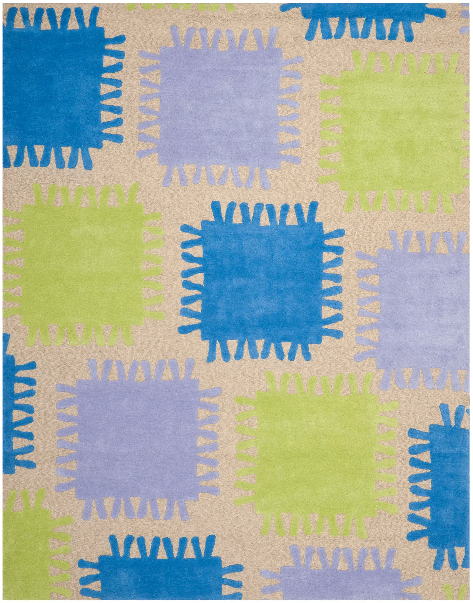 Safavieh Kids Fringed Square Hand-Tufted Rug