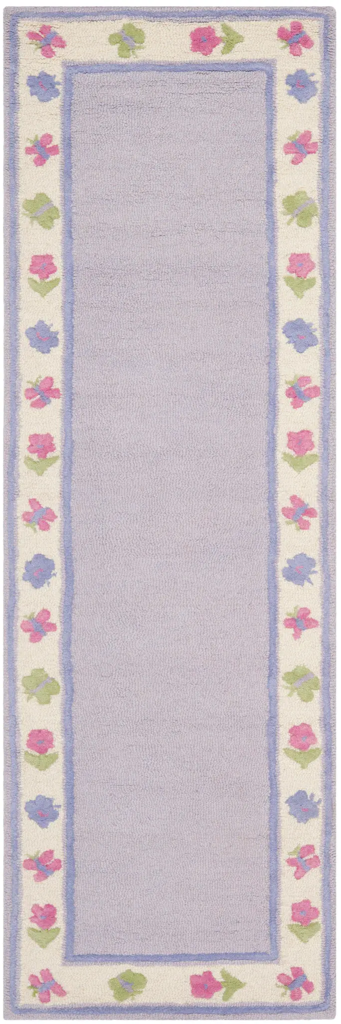Safavieh Kids Butterfly Border Hand-Tufted Wool Rug