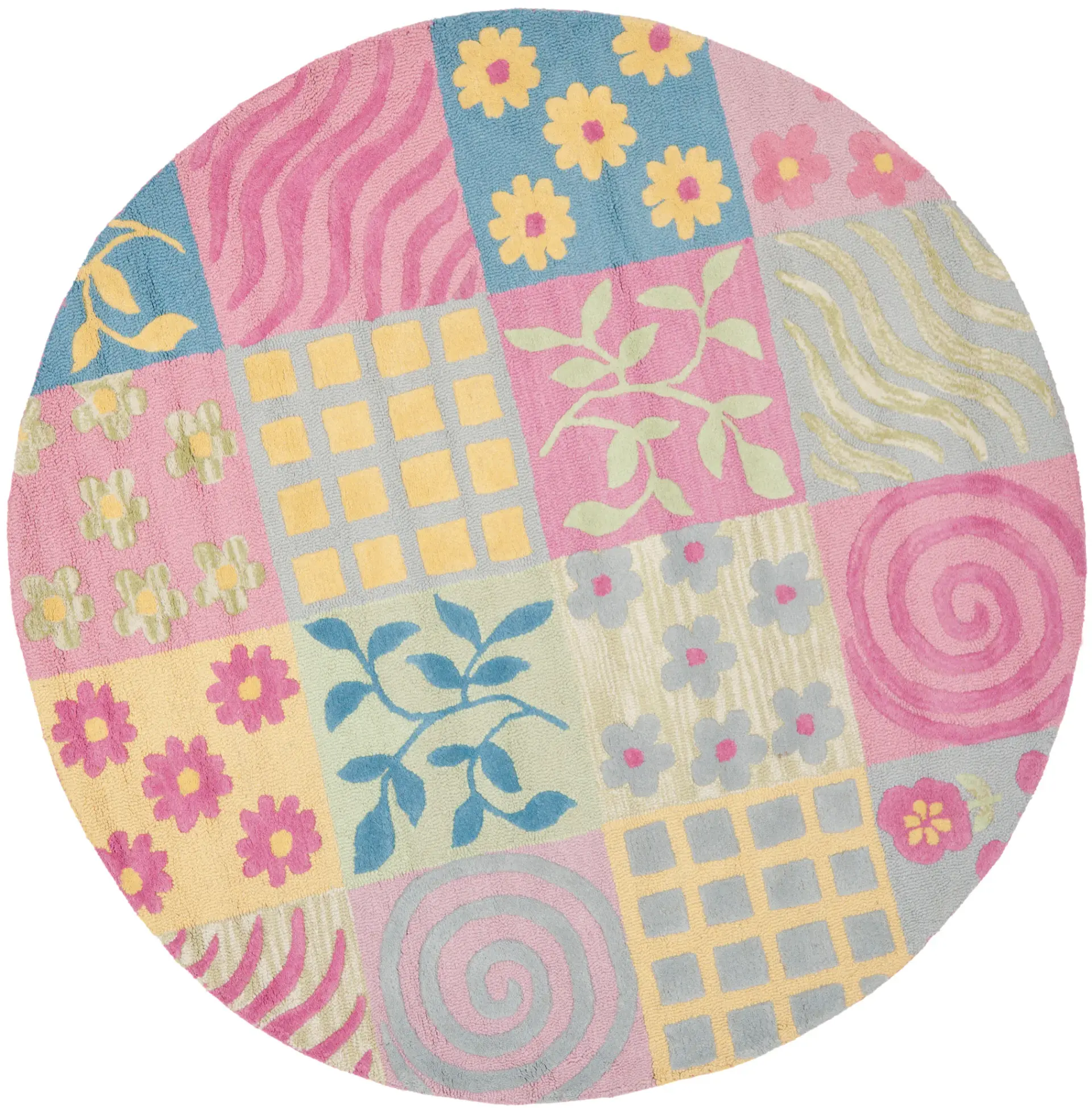 Safavieh Kids Patchwork Hand-Tufted Wool Rug