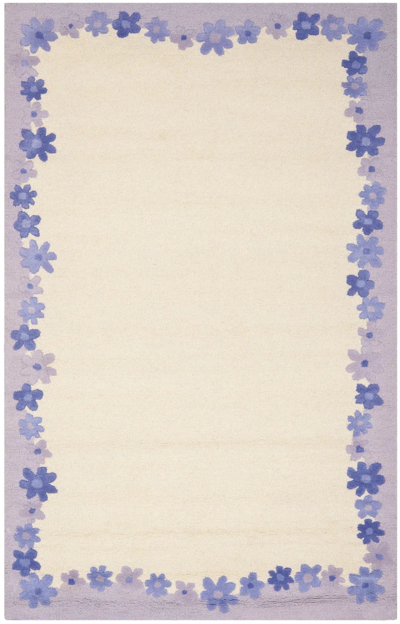 Safavieh Kids Floral Border Hand-Tufted Wool Rug