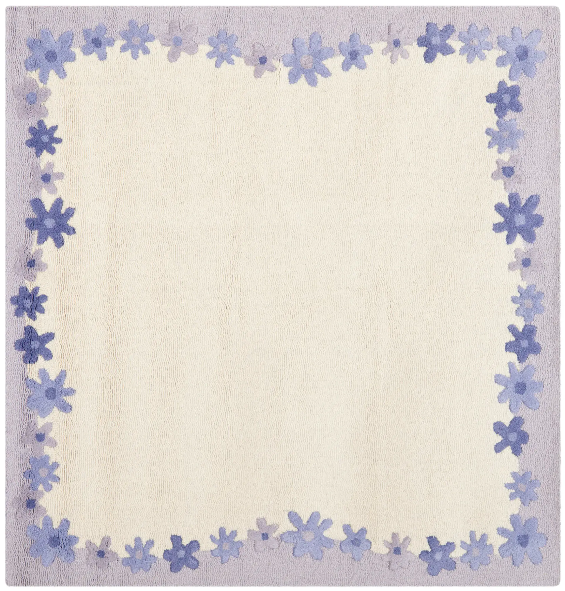 Safavieh Kids Floral Border Hand-Tufted Wool Rug