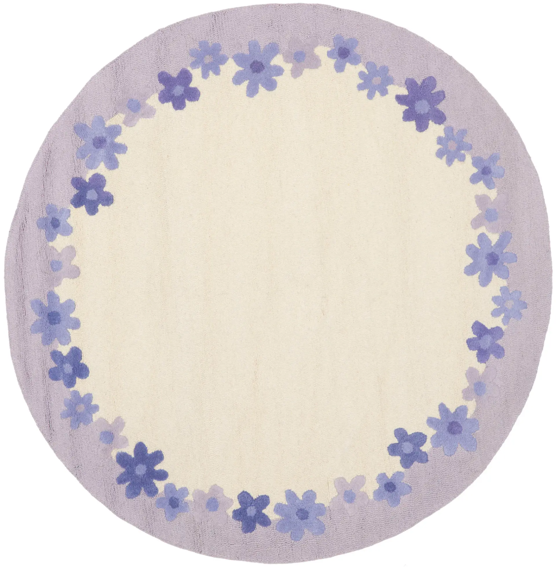 Safavieh Kids Floral Border Hand-Tufted Wool Rug