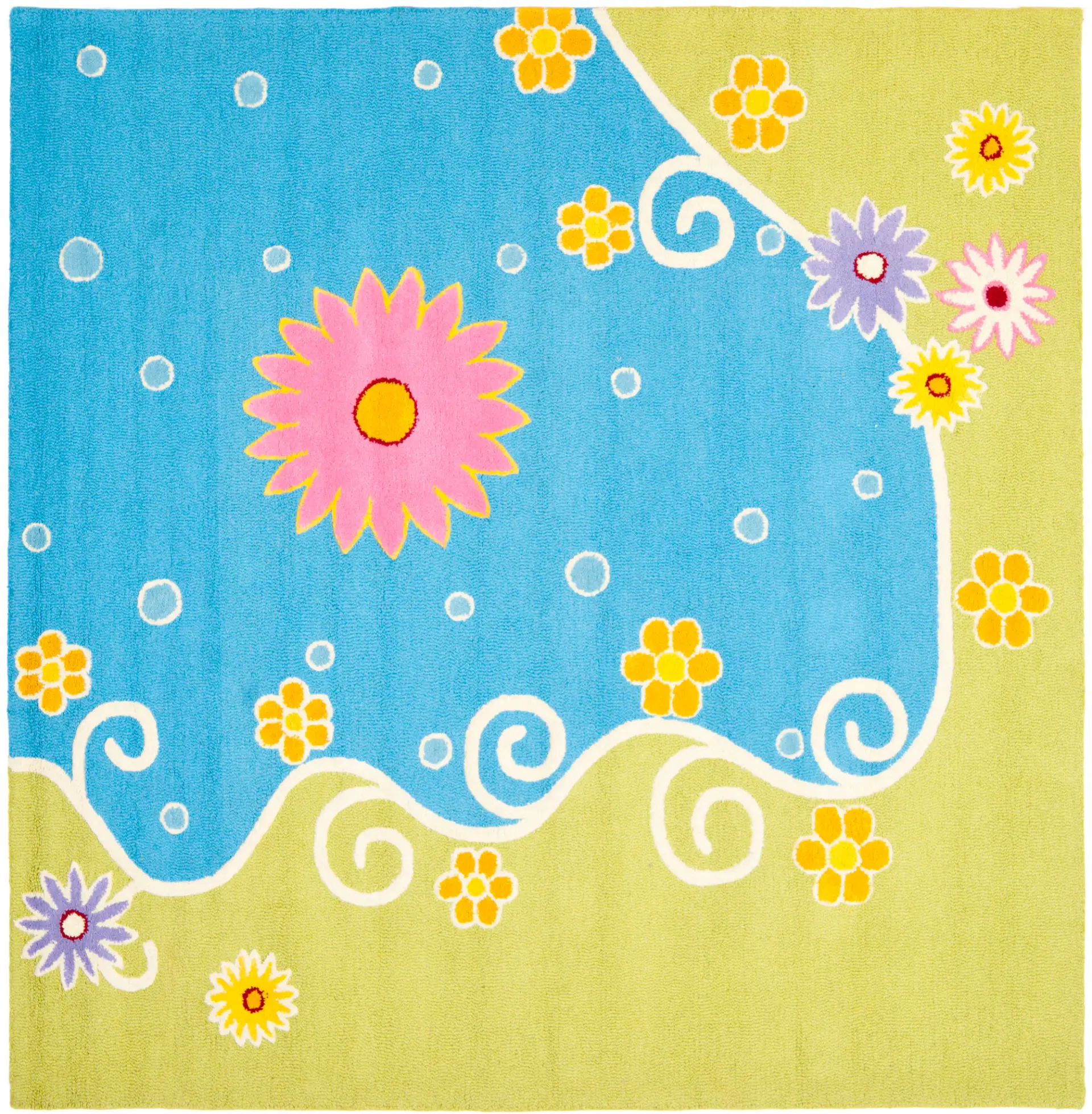 Safavieh Kids Garden Pond Floral Hand-Tufted Rug