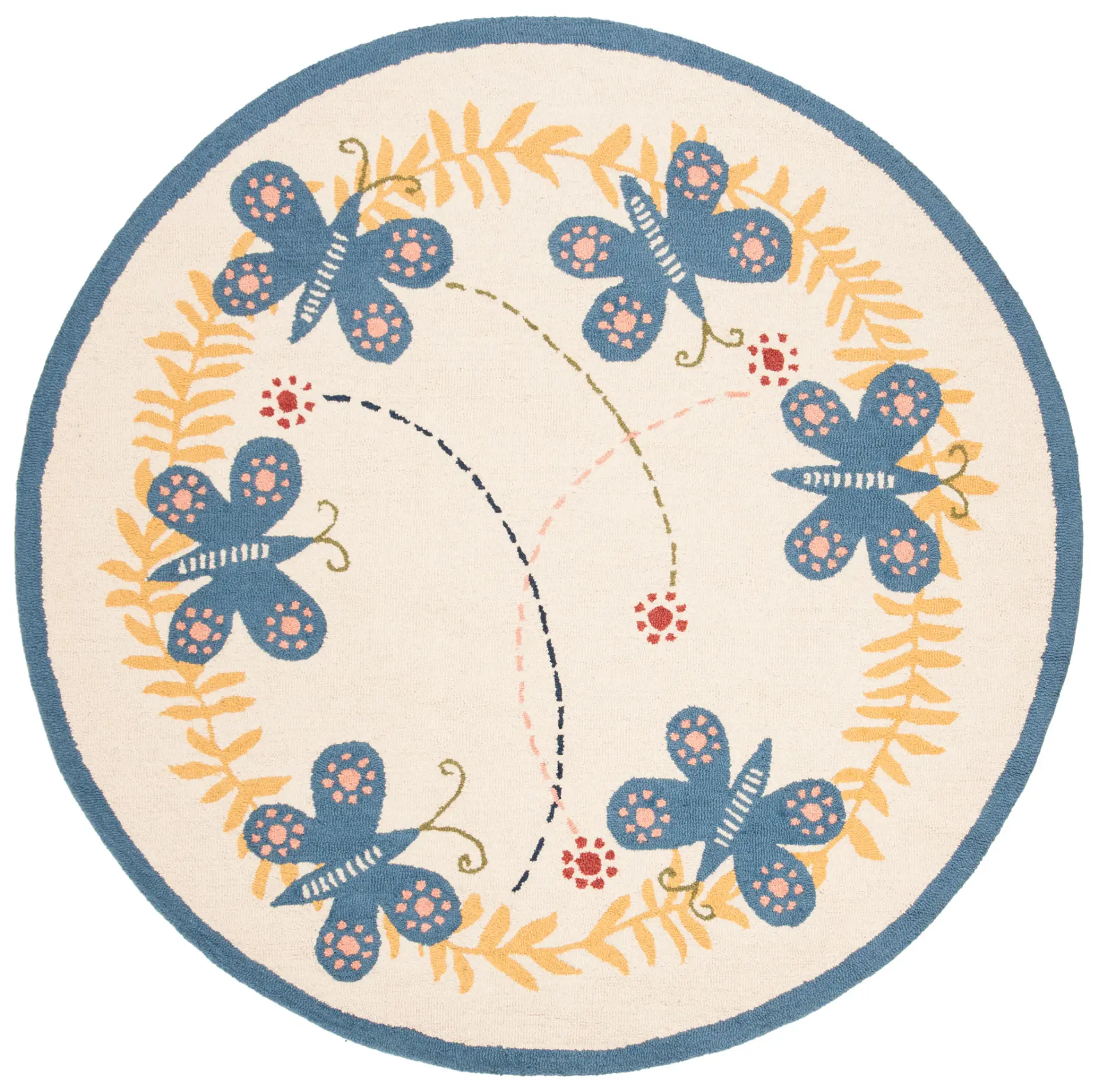 Safavieh Kids Butterfly Ring Hand-Tufted Rug