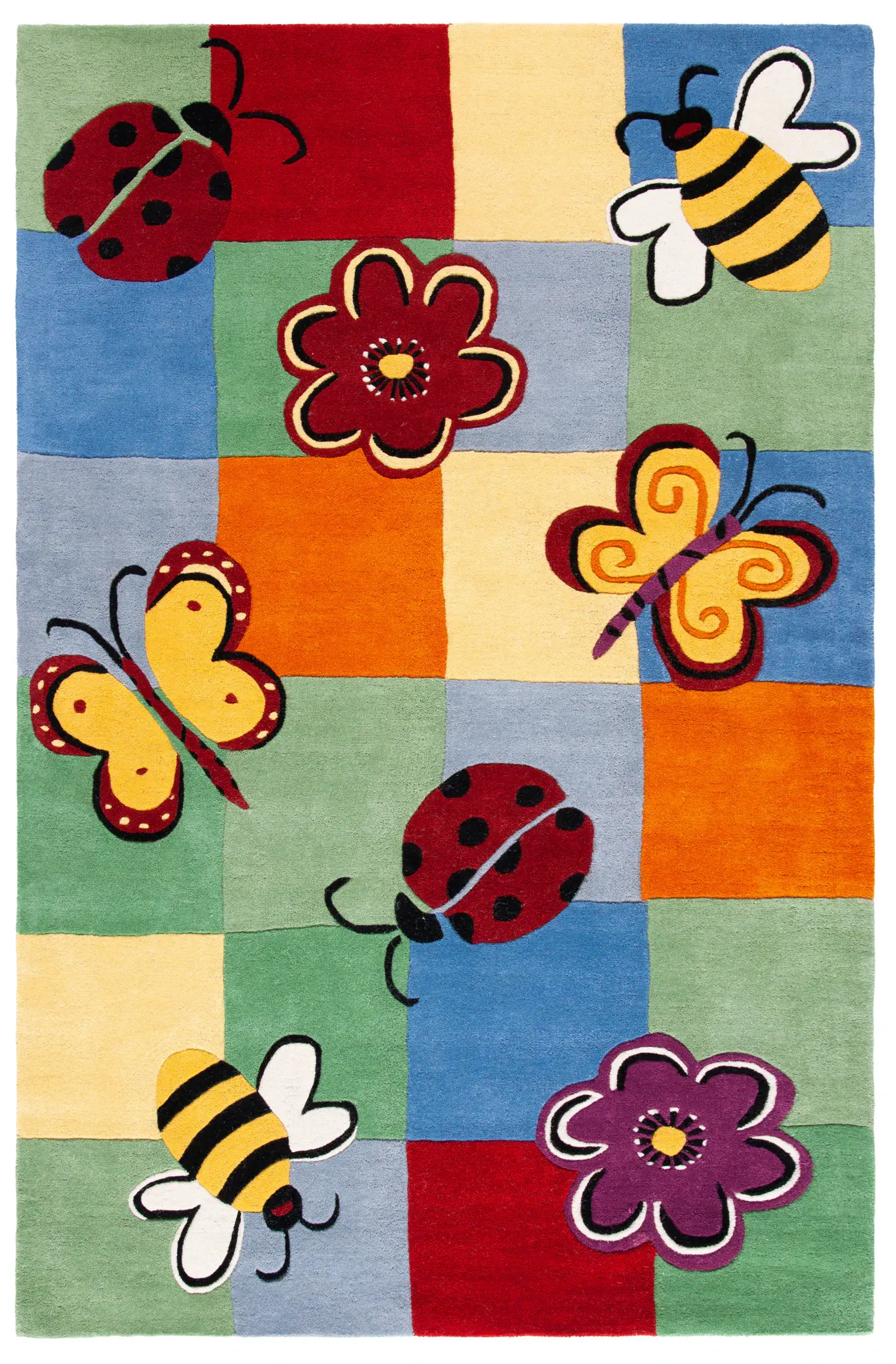Safavieh Kids Garden Grid Hand-Tufted Wool Rug