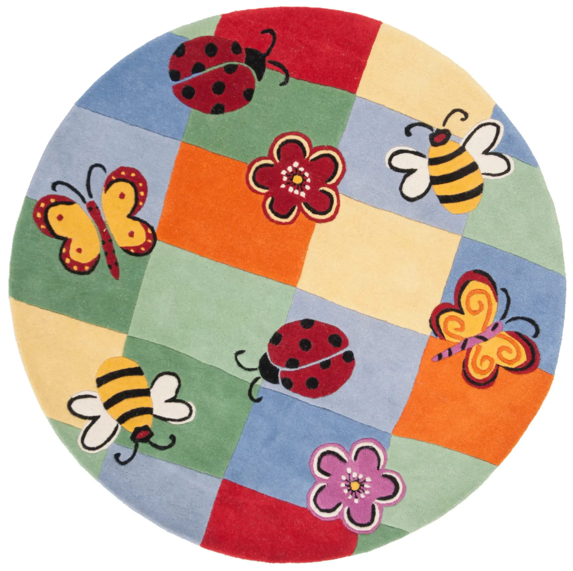 Safavieh Kids Garden Grid Hand-Tufted Wool Rug