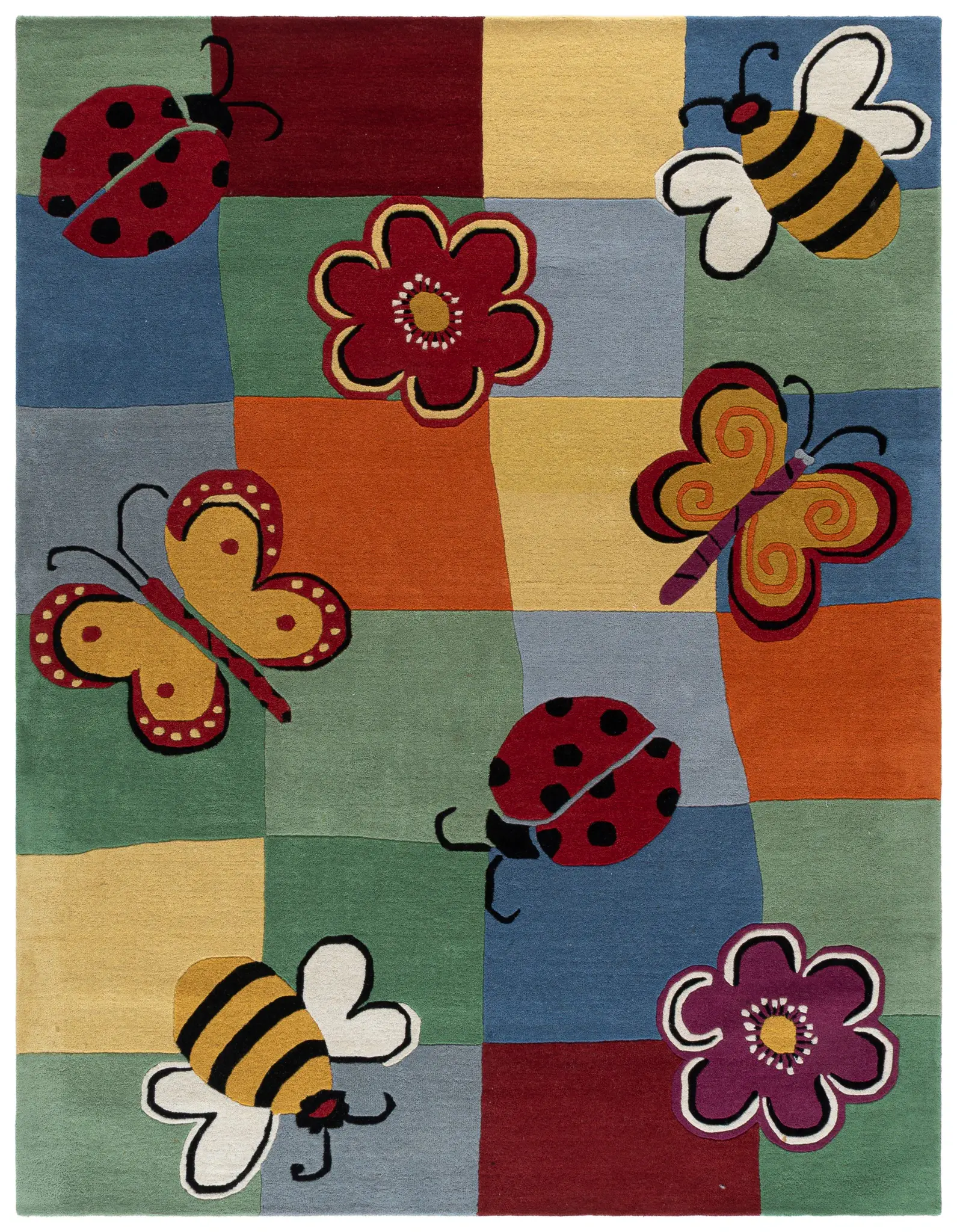 Safavieh Kids Garden Grid Hand-Tufted Wool Rug