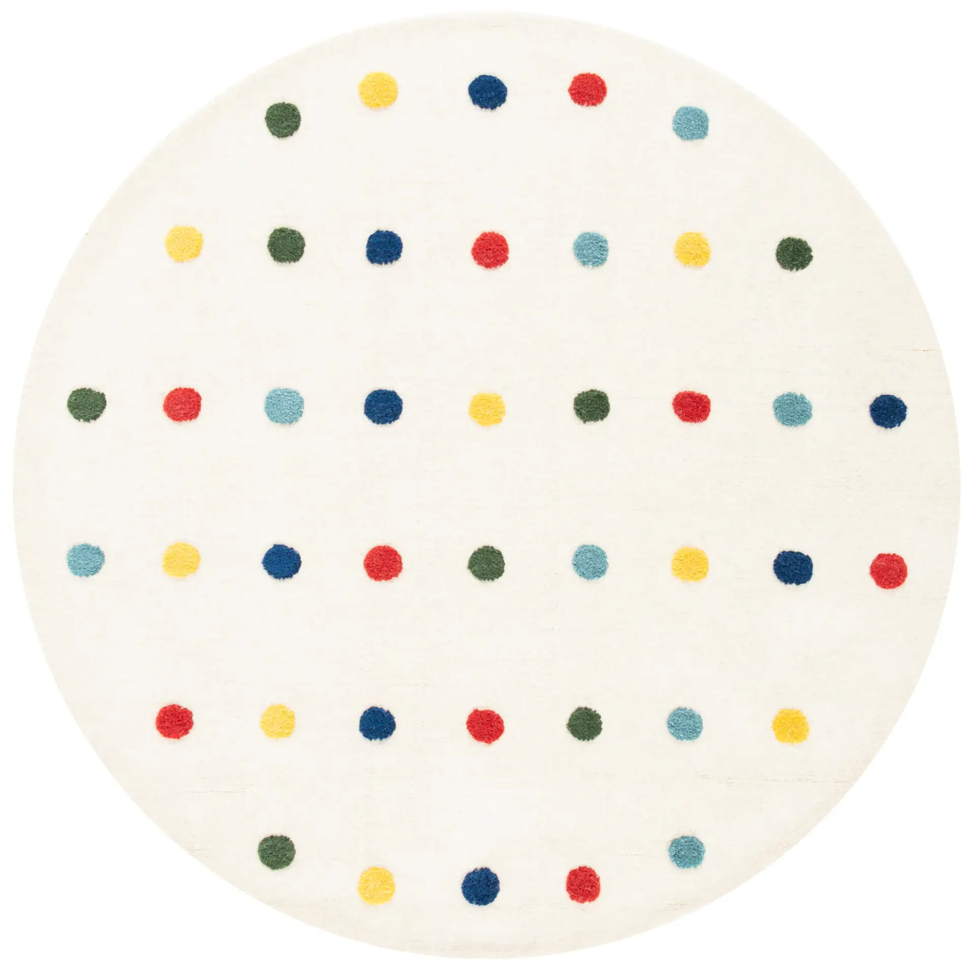 Safavieh Kids Polka Dot Hand-Loomed Wool Rug