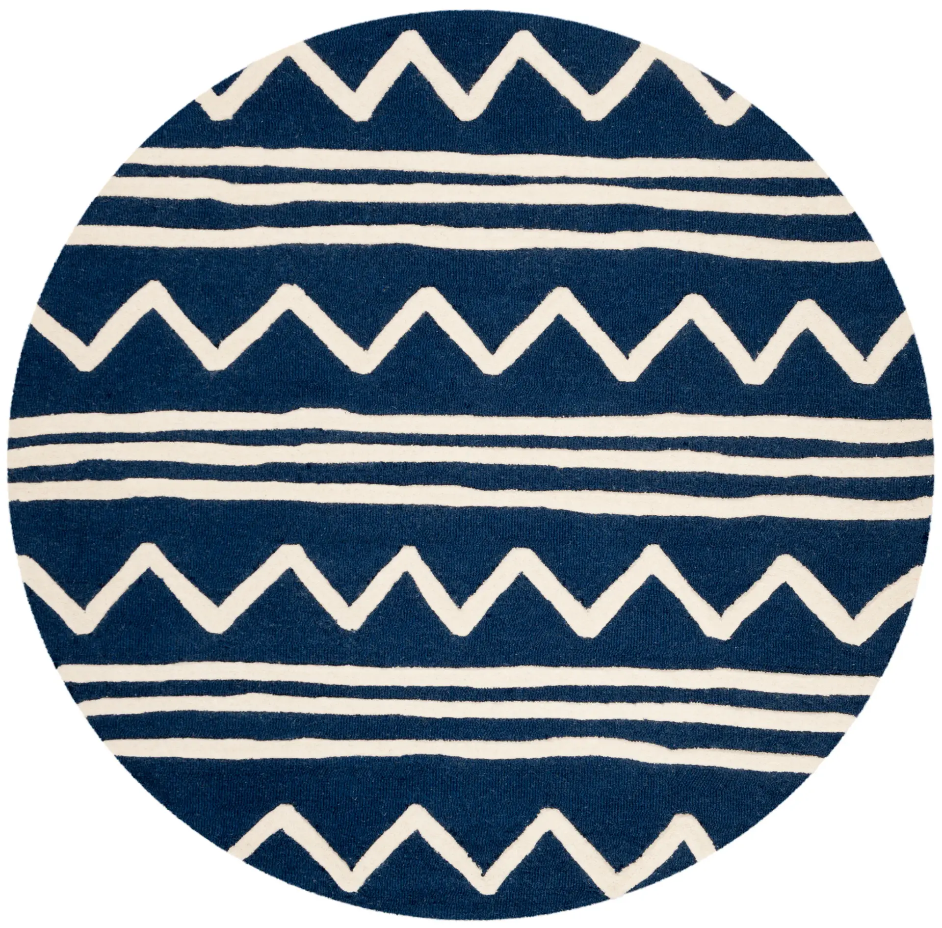 Safavieh Kids Chevron Stripe Hand-Tufted Wool Rug
