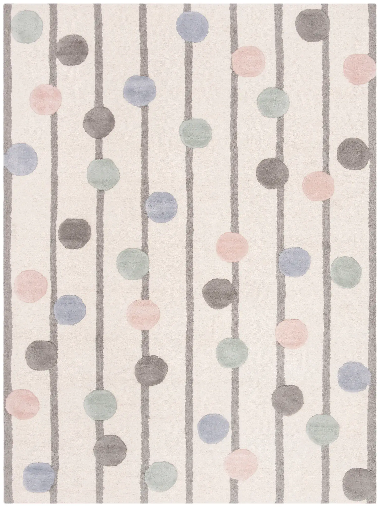 Safavieh Kids Dotted Stripe Hand-Tufted Wool Rug