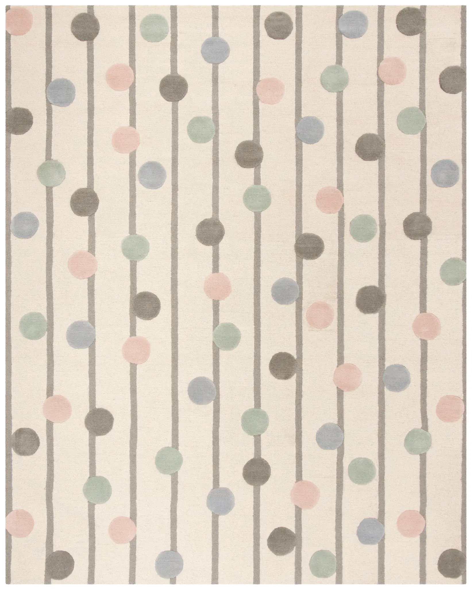 Safavieh Kids Dotted Stripe Hand-Tufted Wool Rug