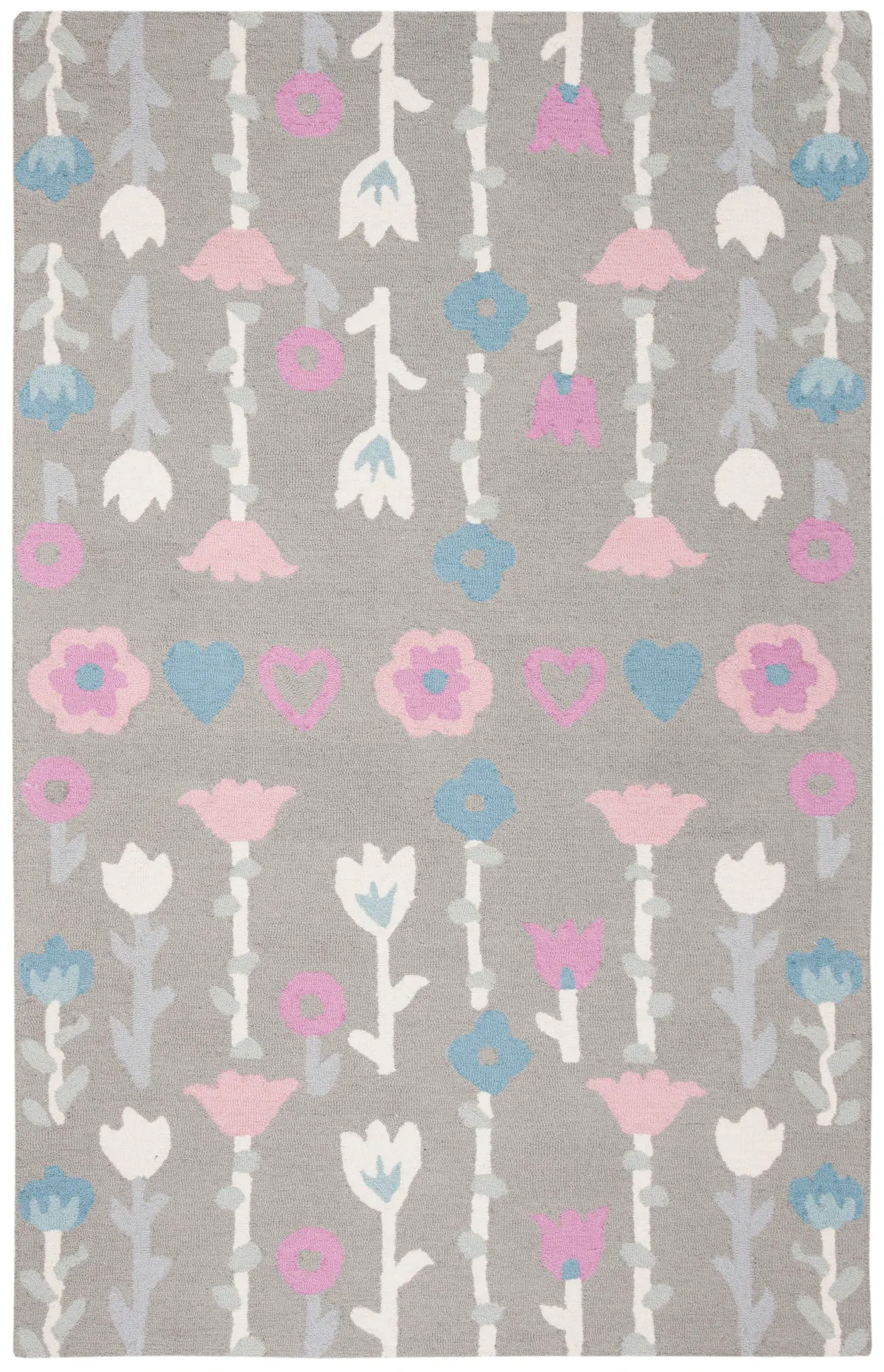 Safavieh Kids Floral Stem Hand-Tufted Wool Rug