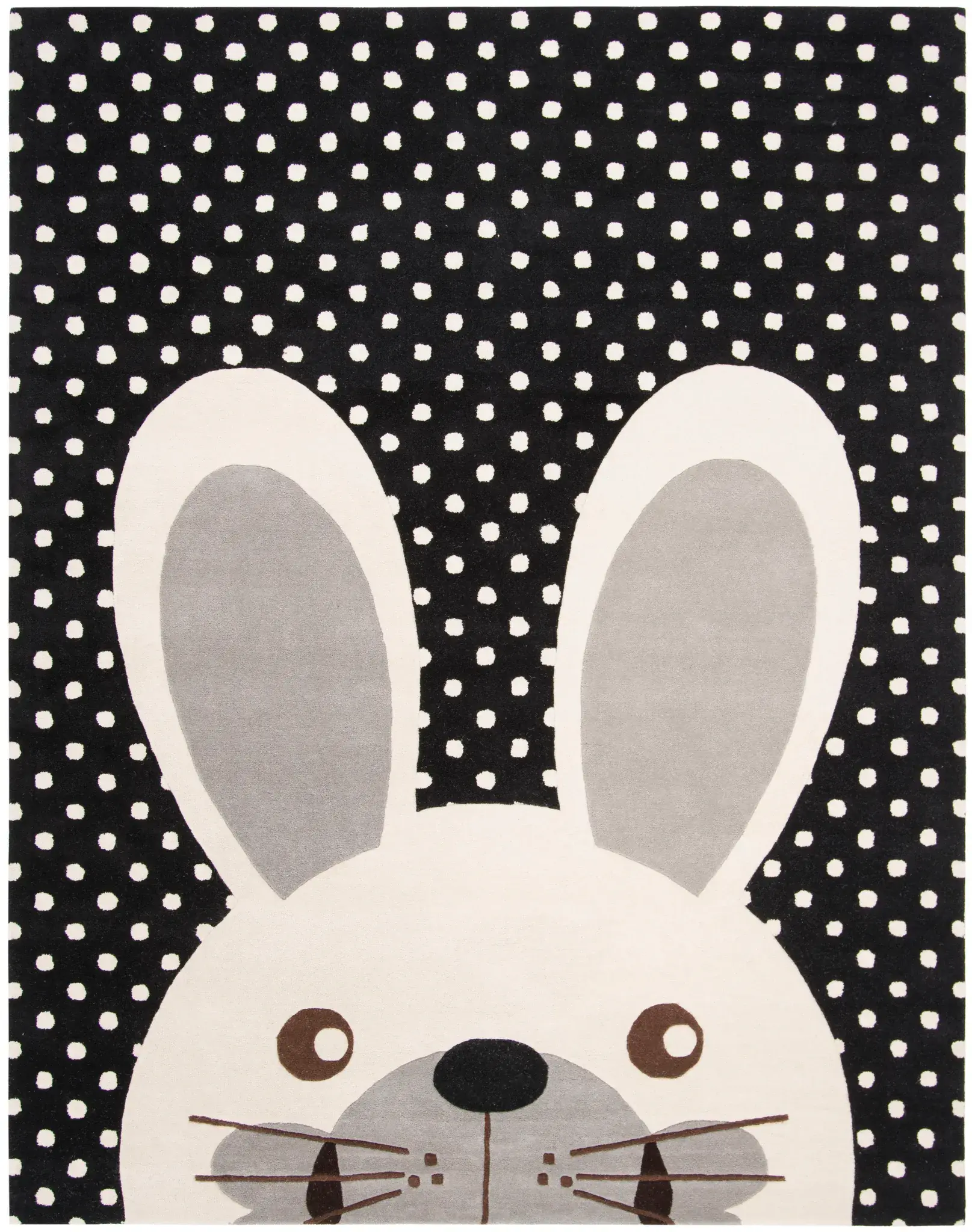 Safavieh Kids Rabbit And Polka Dot Hand-Tufted Wool Rug