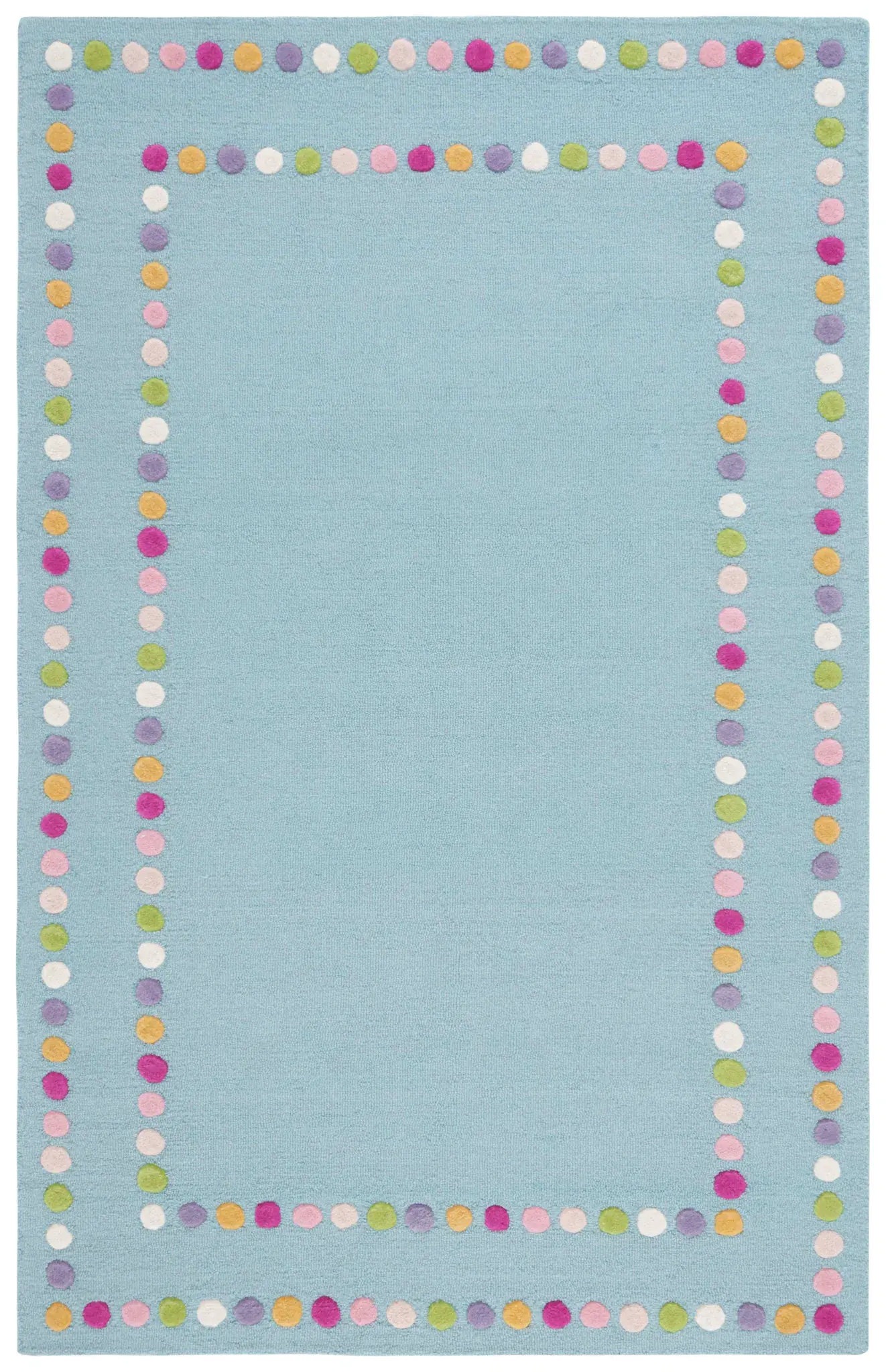 Safavieh Kids Double Dotted Border Hand-Tufted Wool Rug