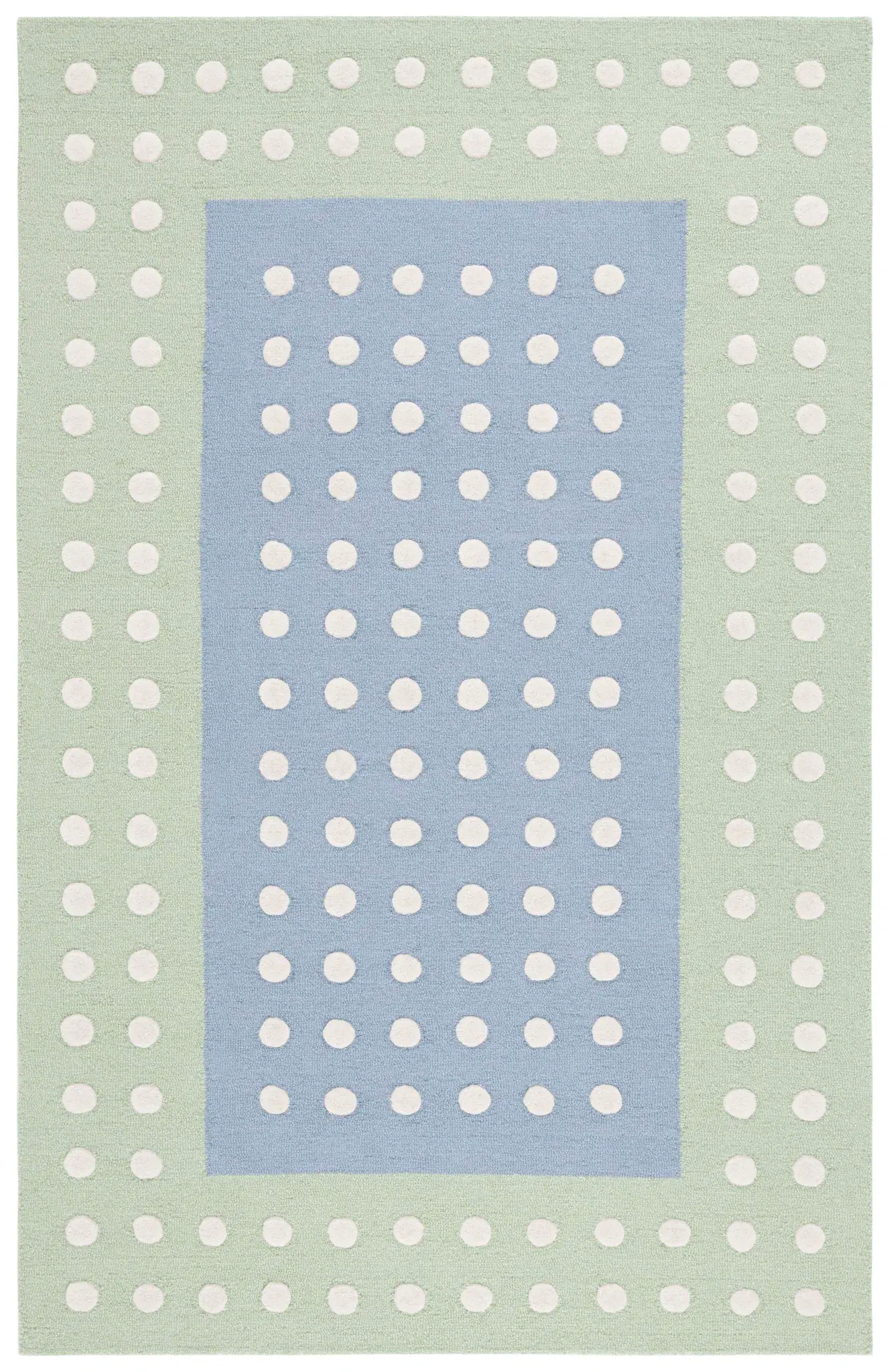 Safavieh Kids Polka Dot Grid Hand-Tufted Wool Rug