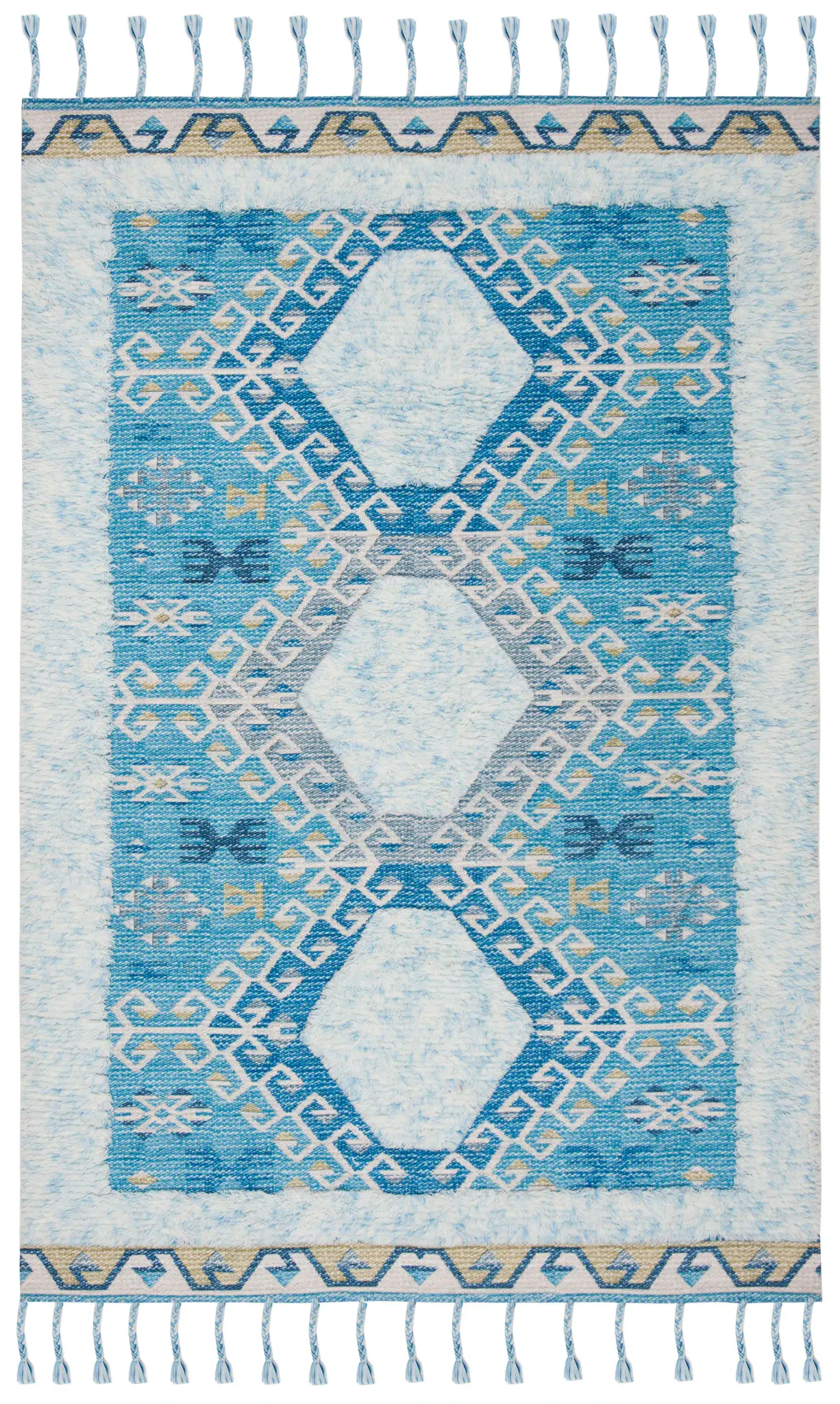 Saffron Tribal Medallion Hand-Loomed Wool Rug