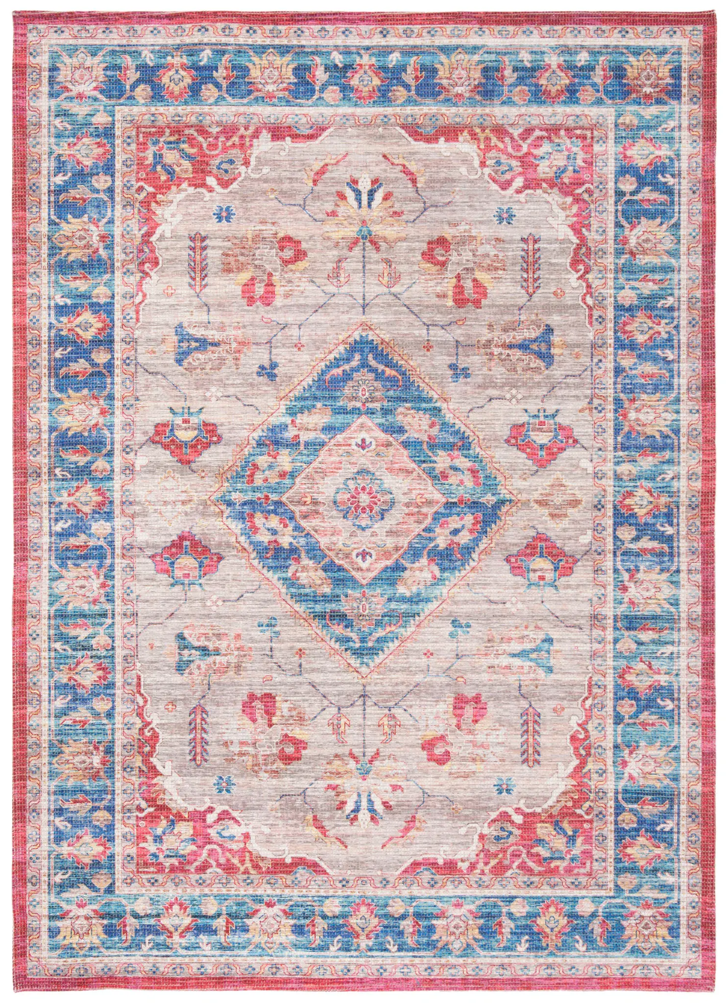 Saffron Medallion Border Rug