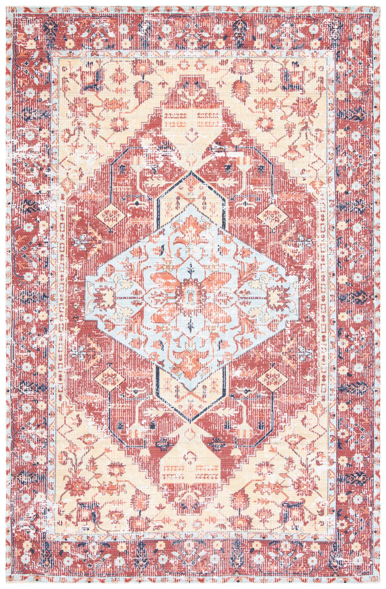 Saffron Tribal Medallion Hand-Loomed Rug