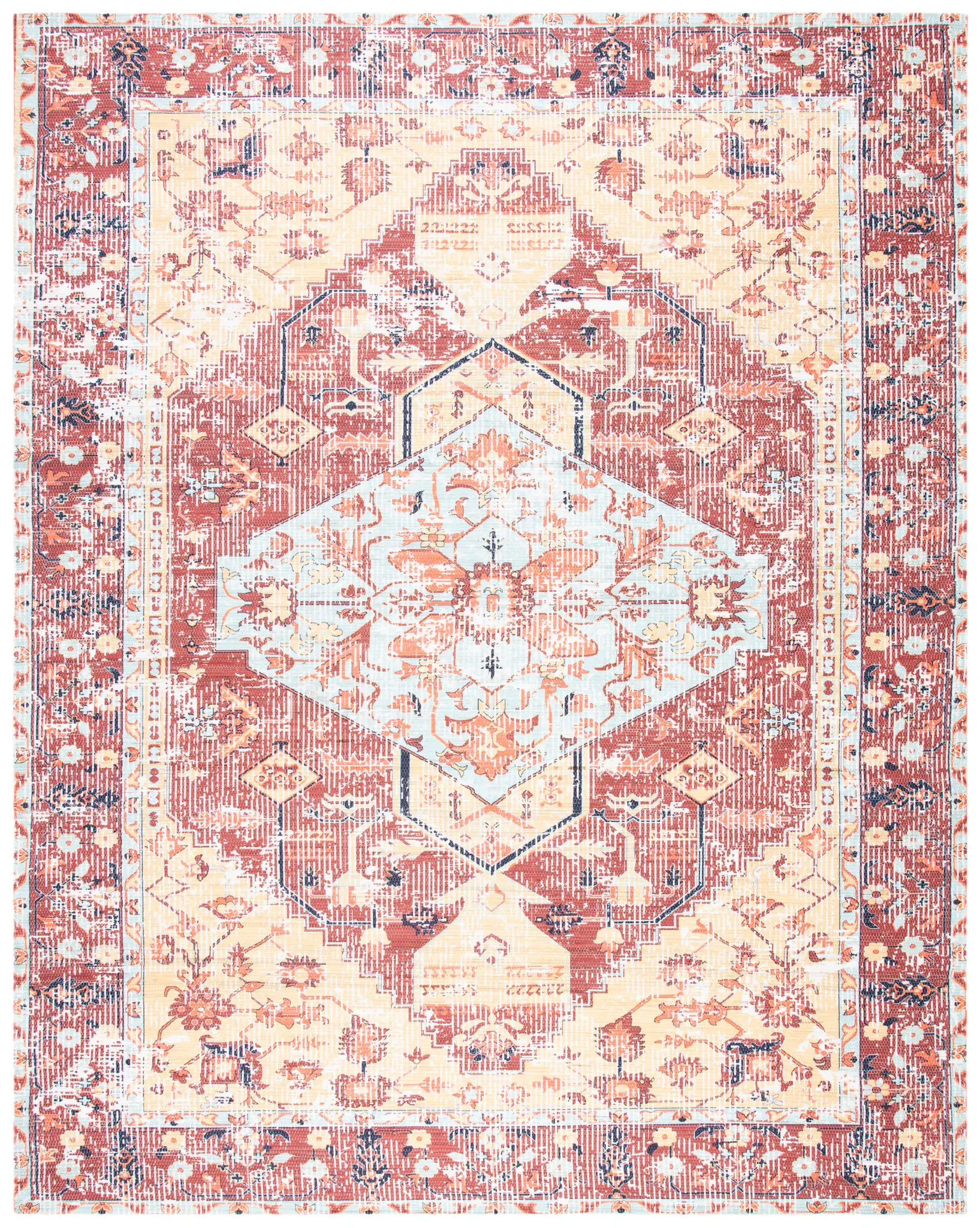 Saffron Tribal Medallion Hand-Loomed Rug