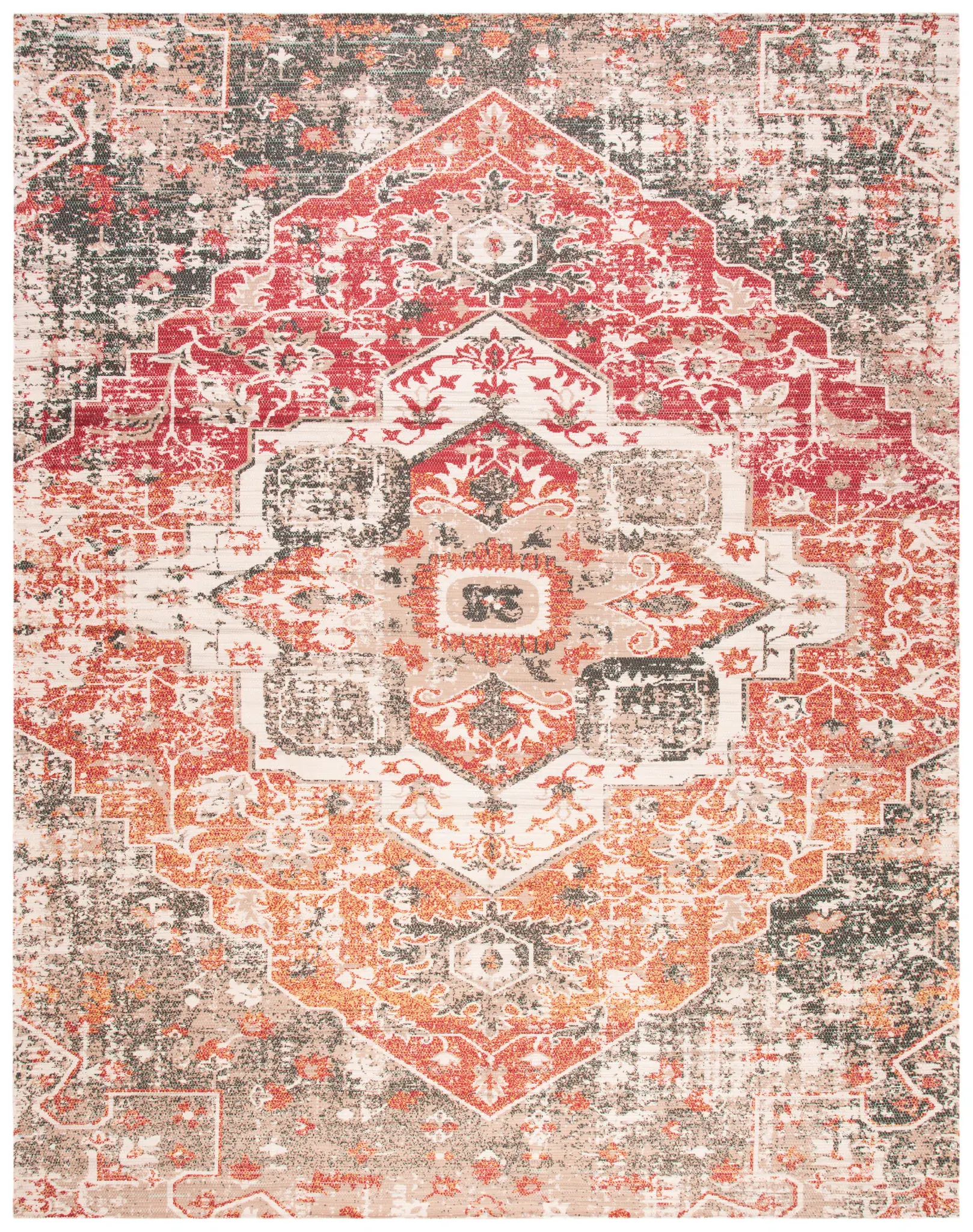 Saffron Ornate Medallion Hand-Loomed Rug