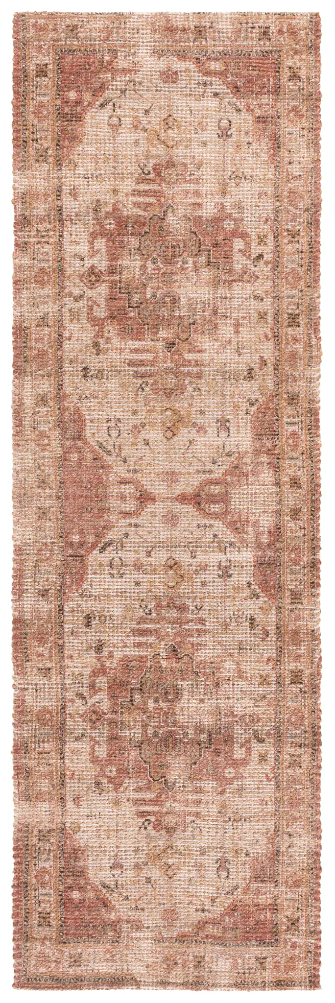 Saffron Vintage Elongated Medallion Hand-Woven Rug