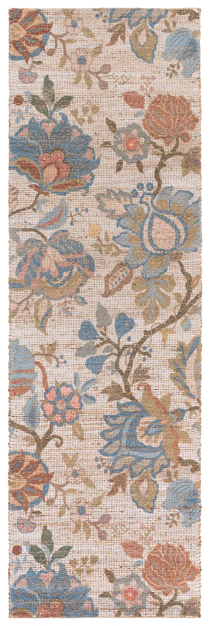 Saffron Trailing Floral Hand-Woven Rug
