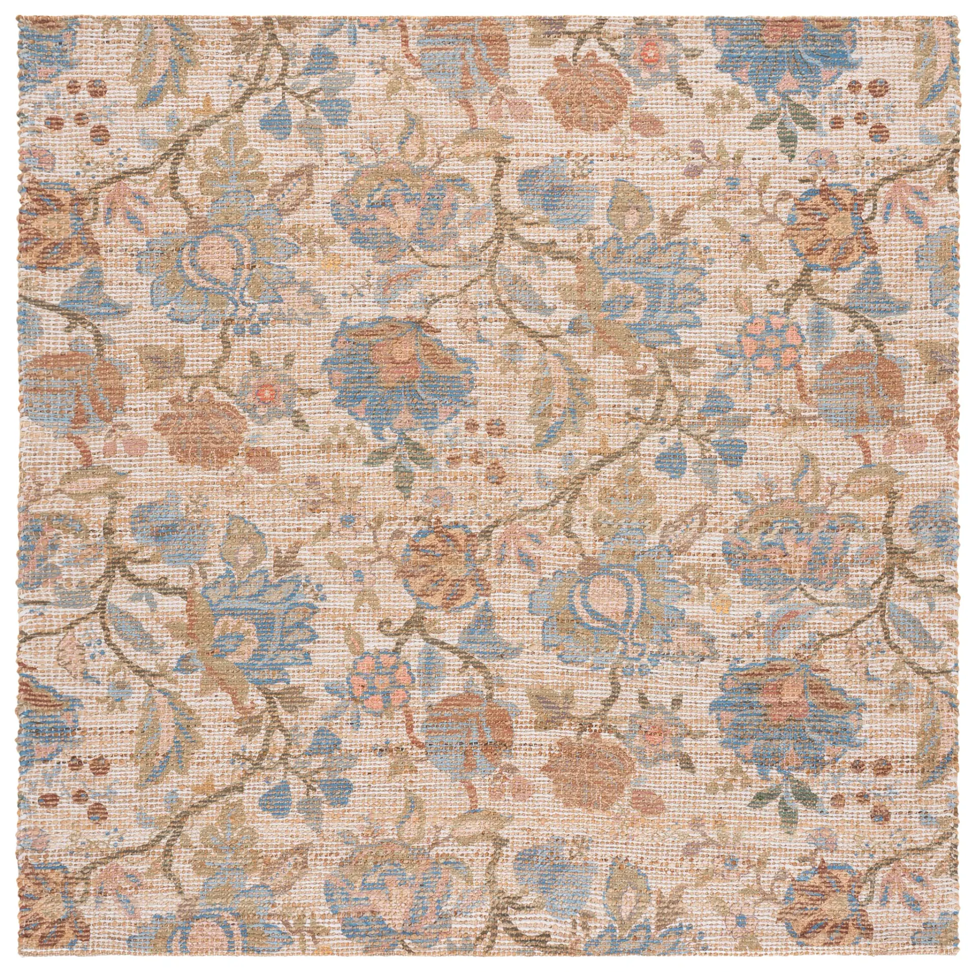 Saffron Trailing Floral Hand-Woven Rug