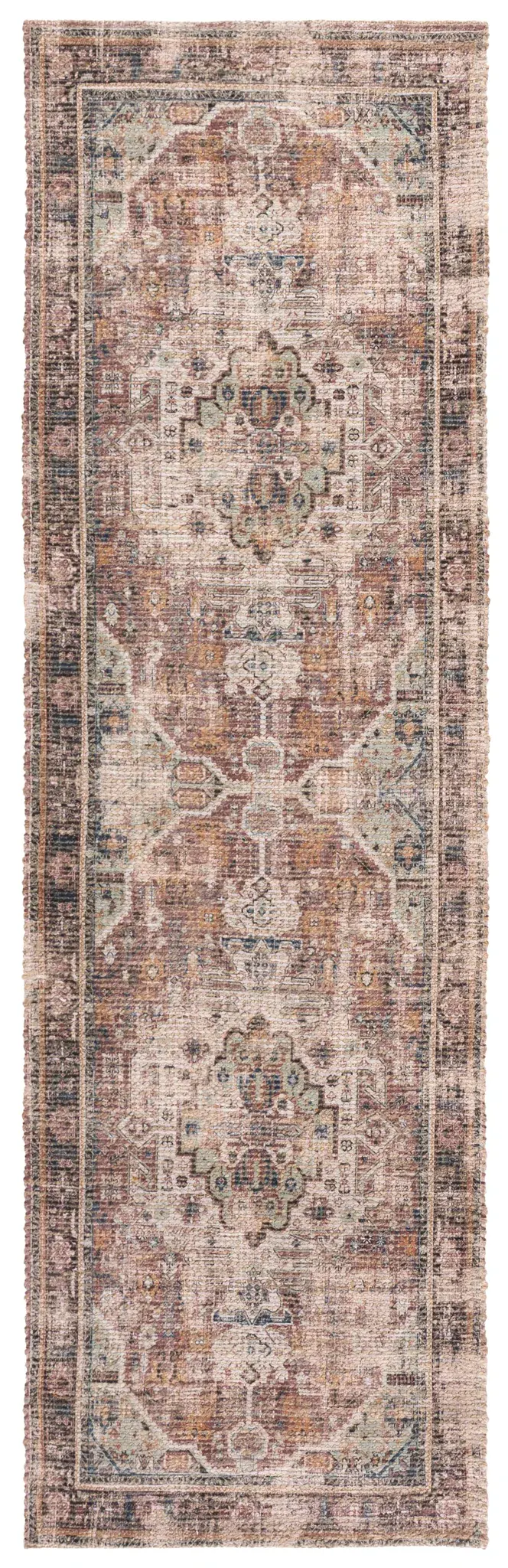 Saffron Medallion Hand-Woven Jute Rug